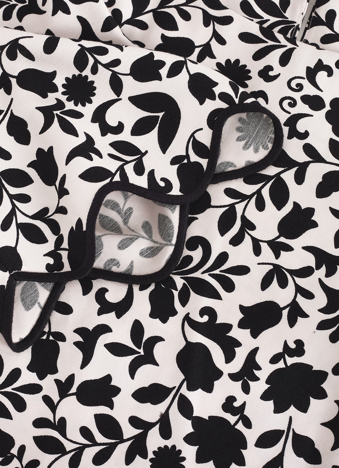 Phase Eight Abi tuniek me bloemenprint - detail 6 zwart