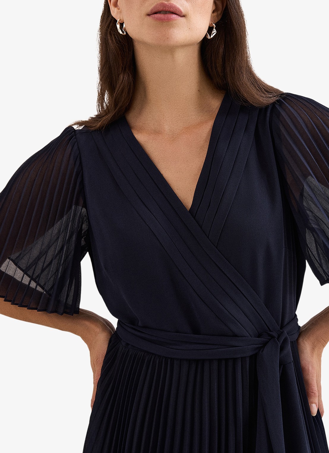 Phase Eight Abigail maxi jurk met bloemenprint - detail 6 donkerblauw