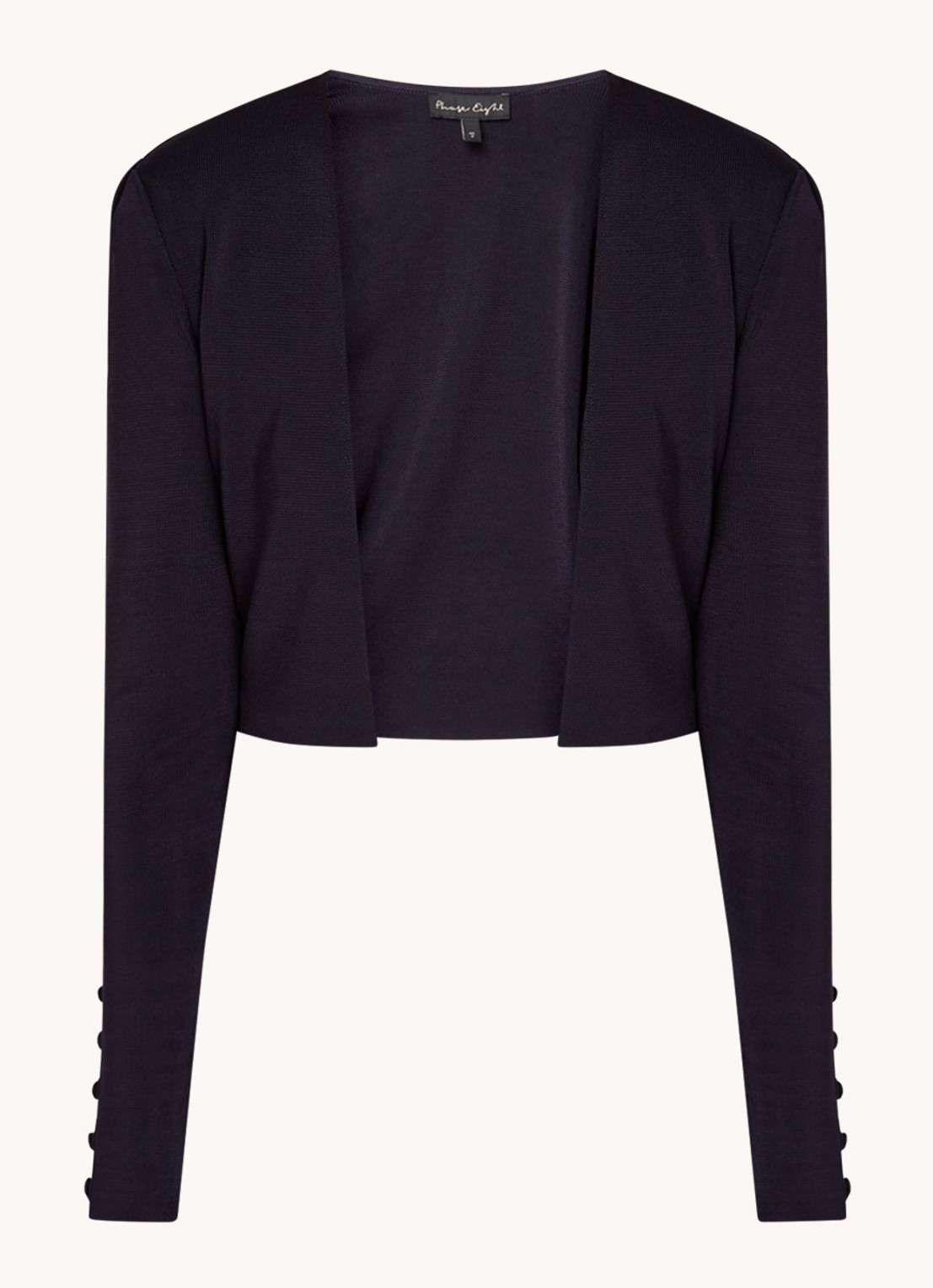 Phase Eight Adah Knitted Jacket Navy 08 - voorkant 3 donkerblauw