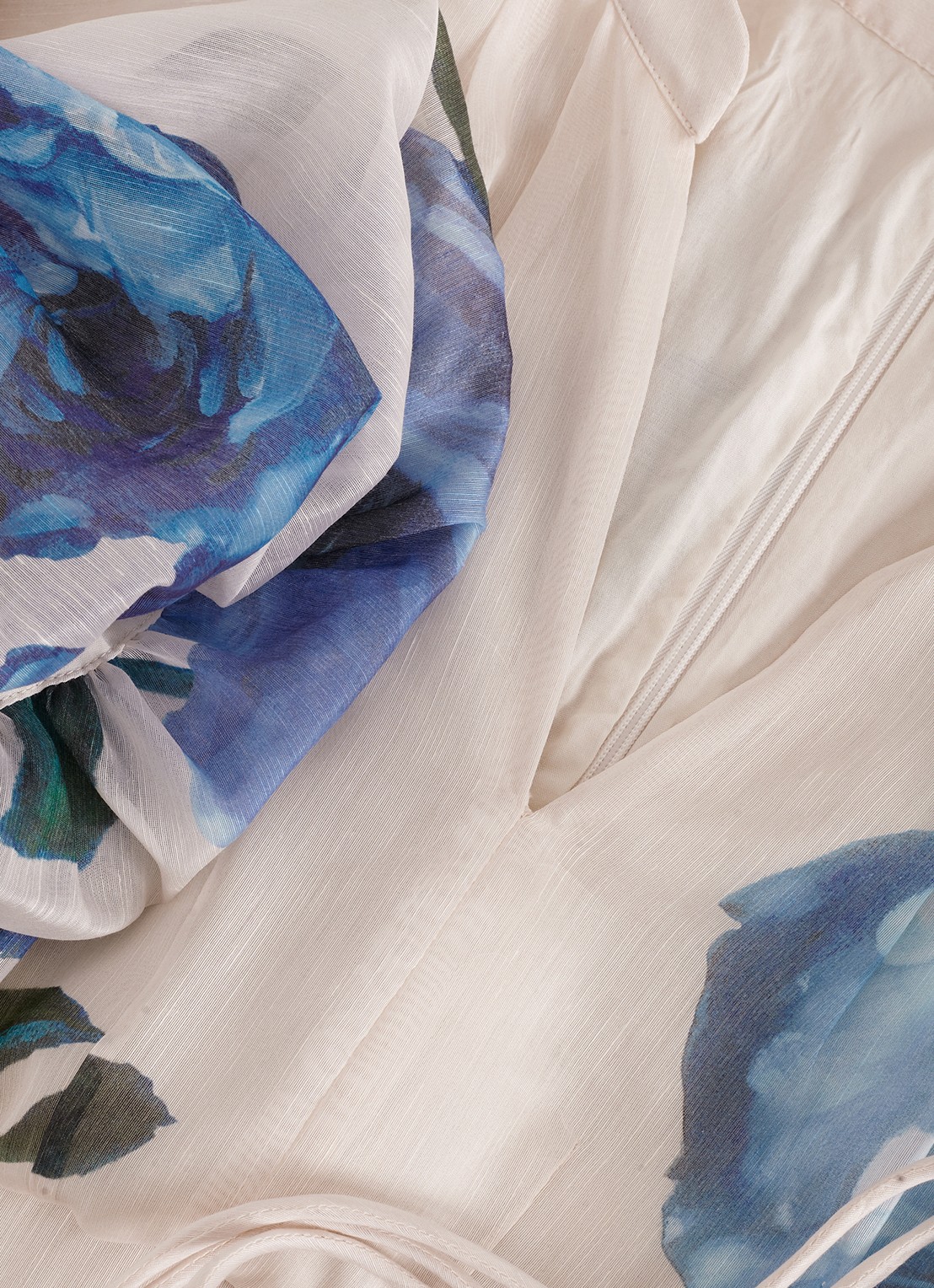 Phase Eight Adeline midi jurk met bloemenprint - detail 8 blauw