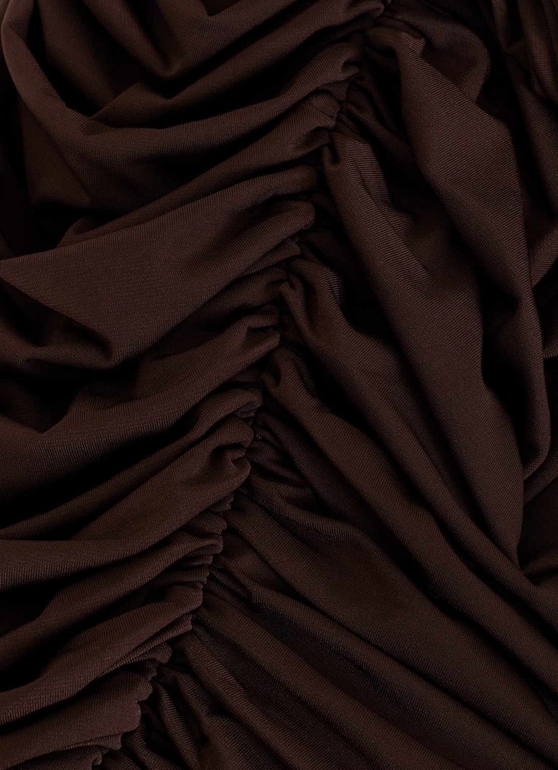 Phase Eight Aimee mini jurk met asymmetrische mouw - detail 4 bruin