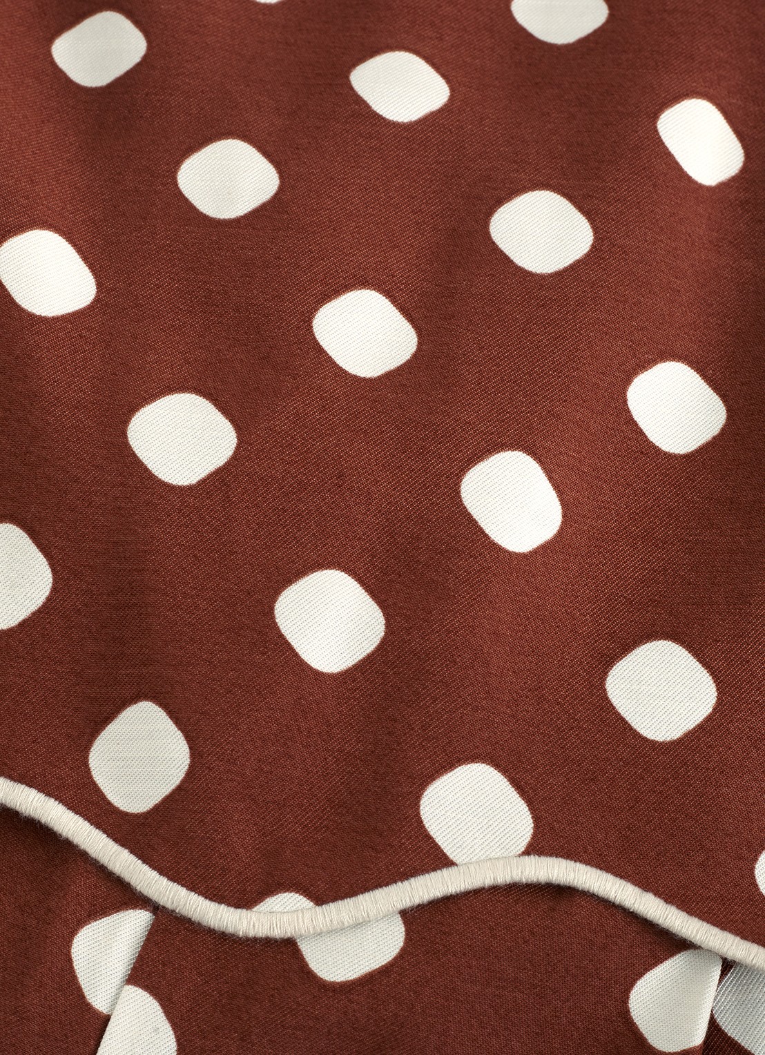 Phase Eight Alia loose fit jumpsuit met stippenprint - detail 8 bruin