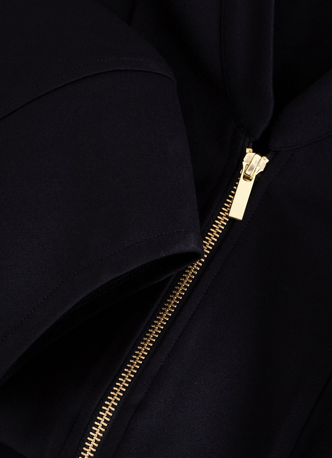 Phase Eight Alima Ponte mini jurk met opstaande kraag - detail 6 zwart