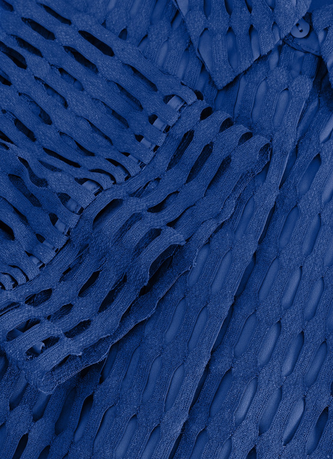 Phase Eight Alina mini jurk met opengewerkt dessin - detail 6 blauw