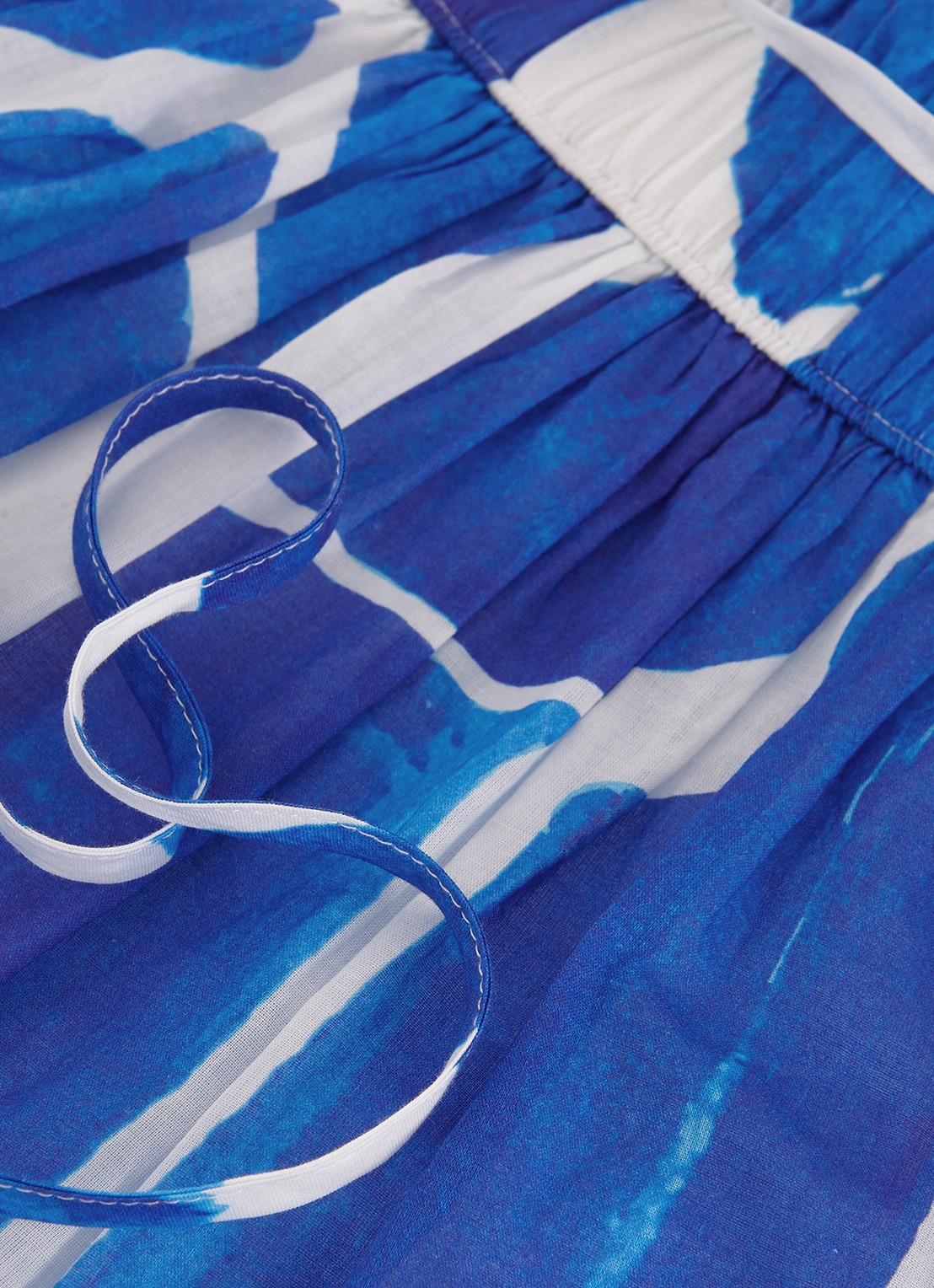 Phase Eight Alva midi rok met print - detail 4 donkerblauw
