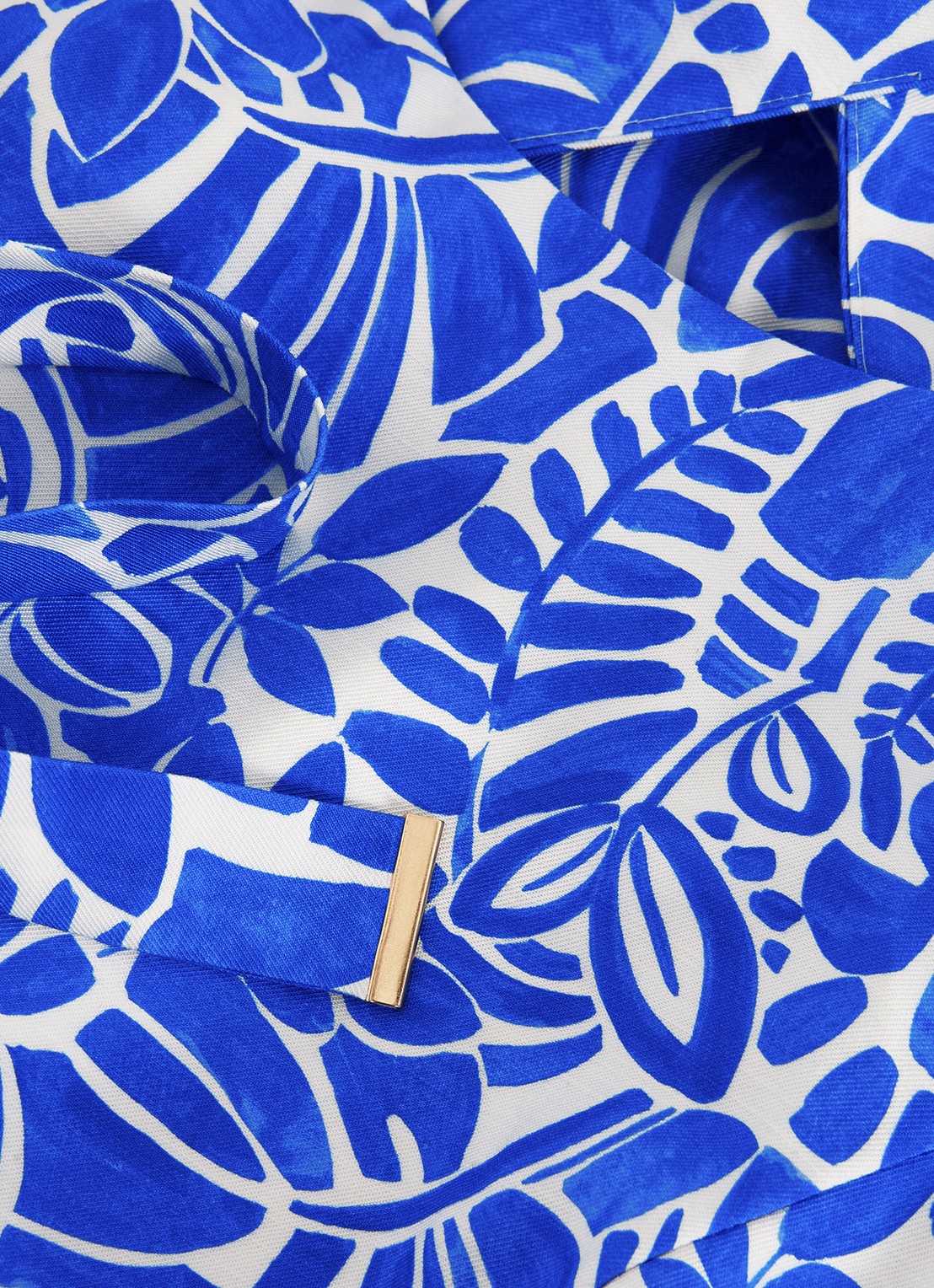 Phase Eight Alva midi rok met print - detail 5 donkerblauw