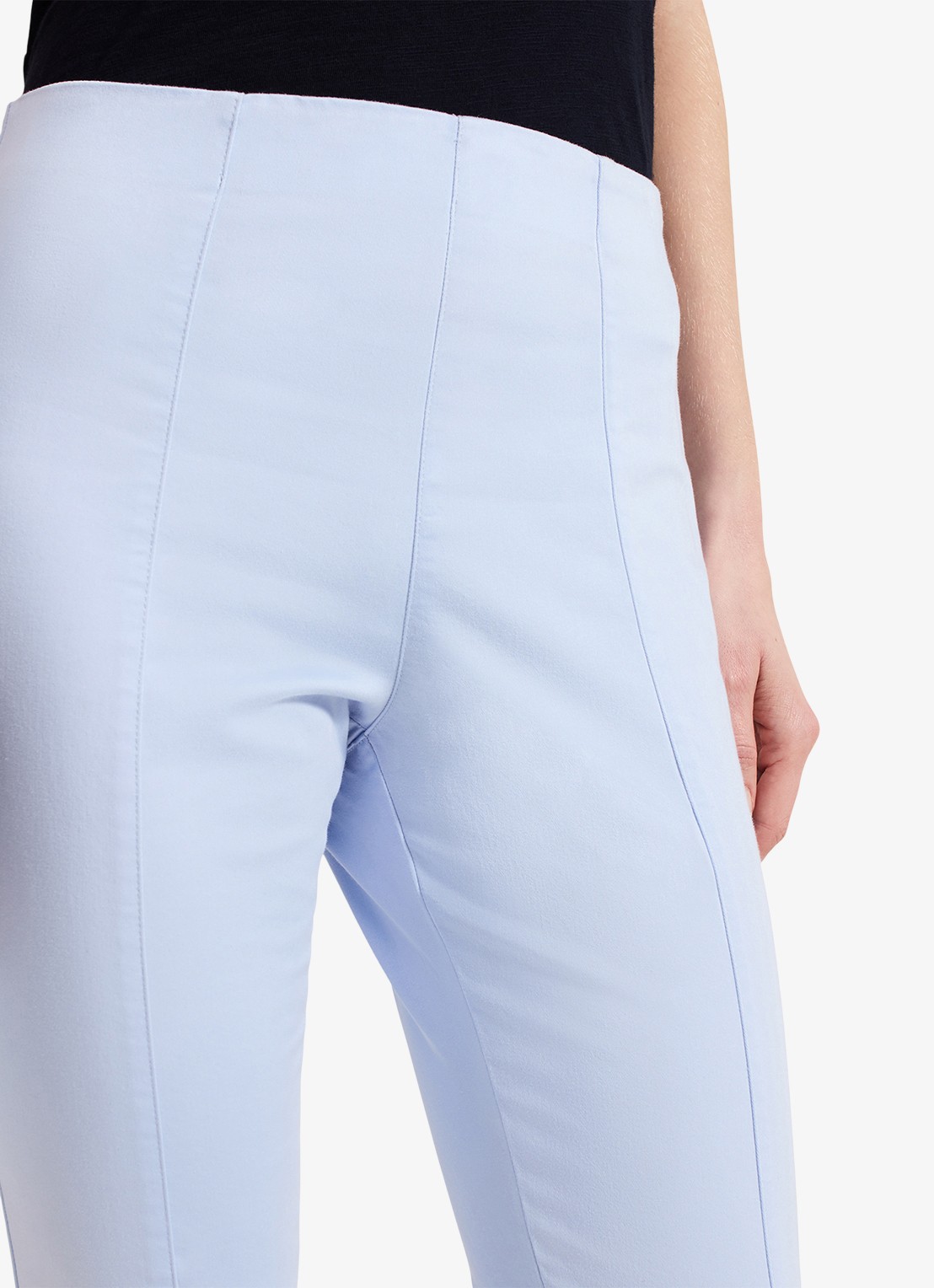 Phase Eight Amina high waist cropped skinny fit broek met ritssluiting - detail 5 lichtblauw