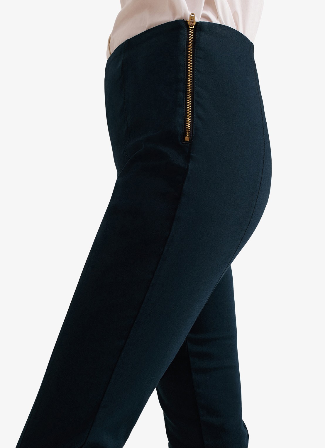 Phase Eight Amina high waist cropped skinny fit broek - detail 5 groen