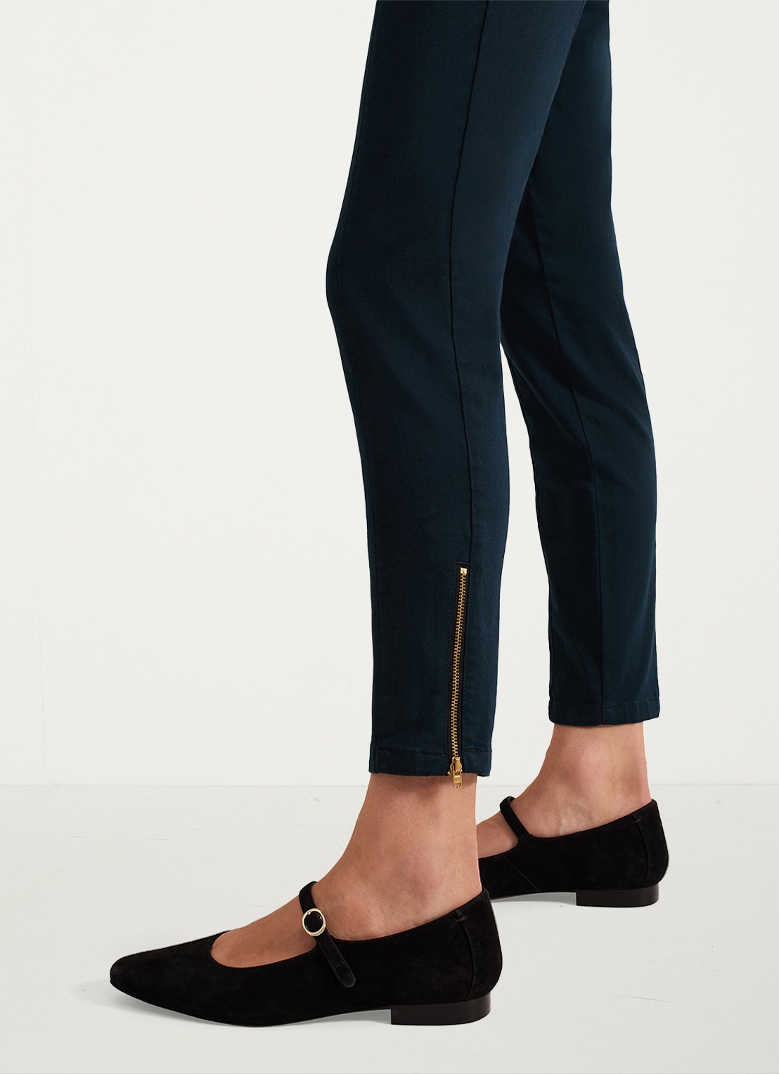 Phase Eight Amina high waist cropped skinny fit broek - detail 6 groen