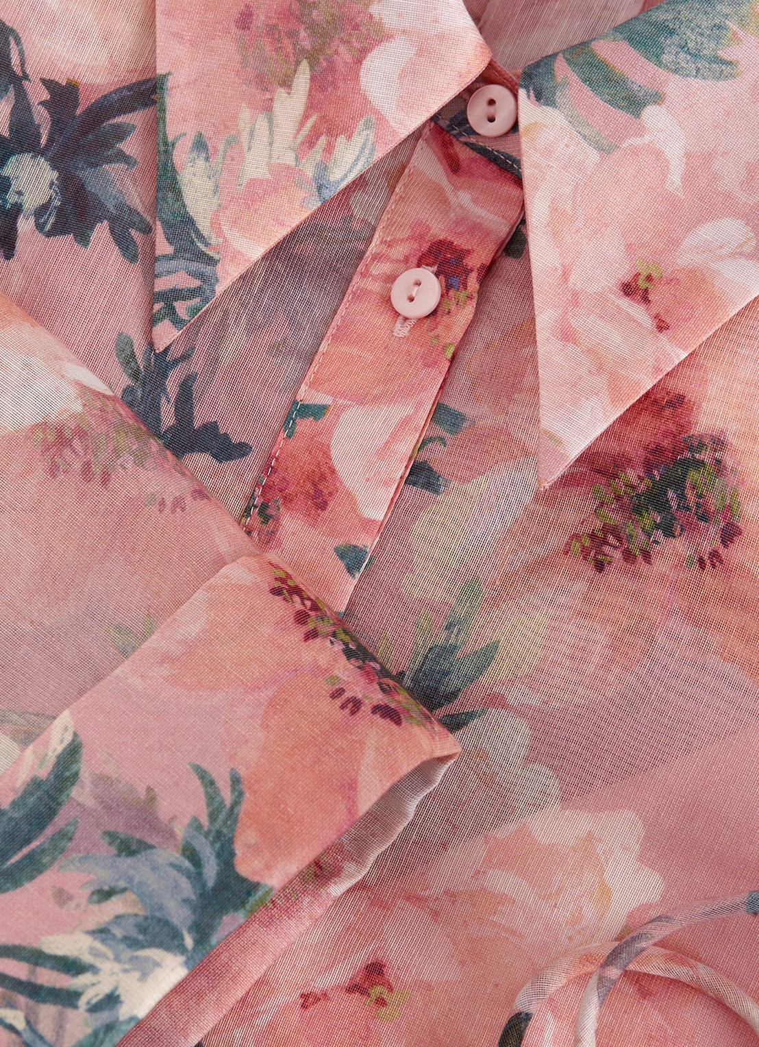Phase Eight Anabella midi jurk met bloemenprint - detail 5 oudroze