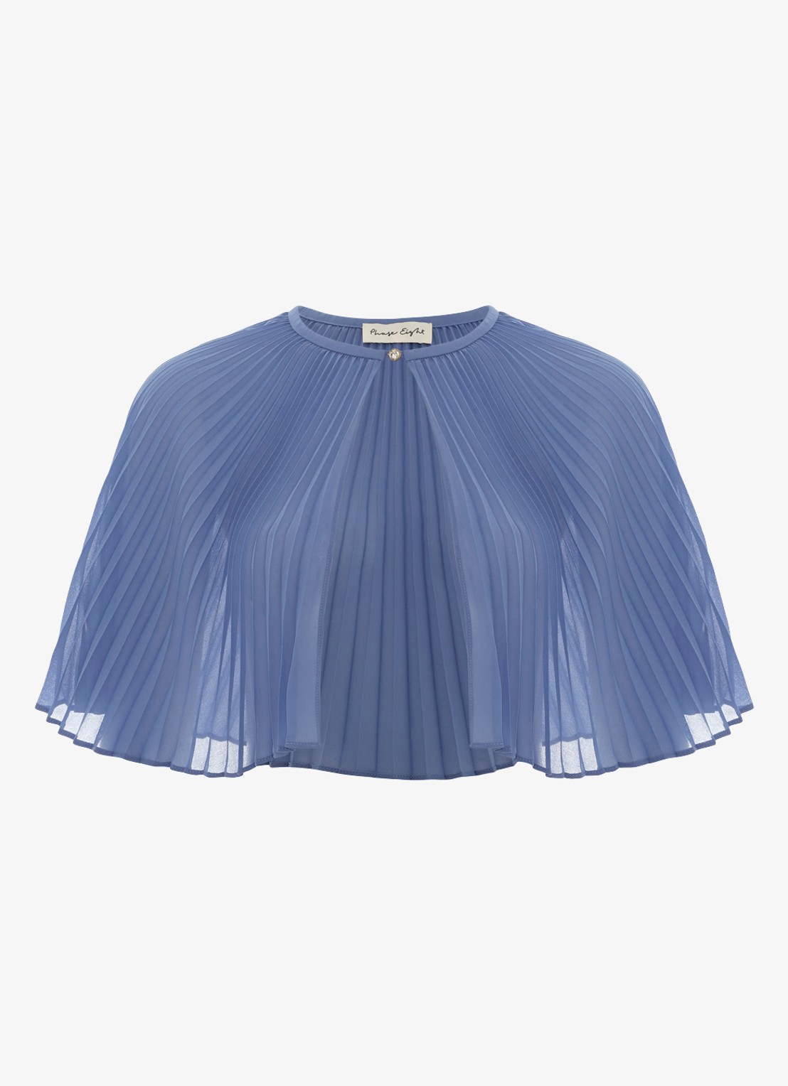 Phase Eight Anora bolero met plooien - voorkant 6 donkerblauw
