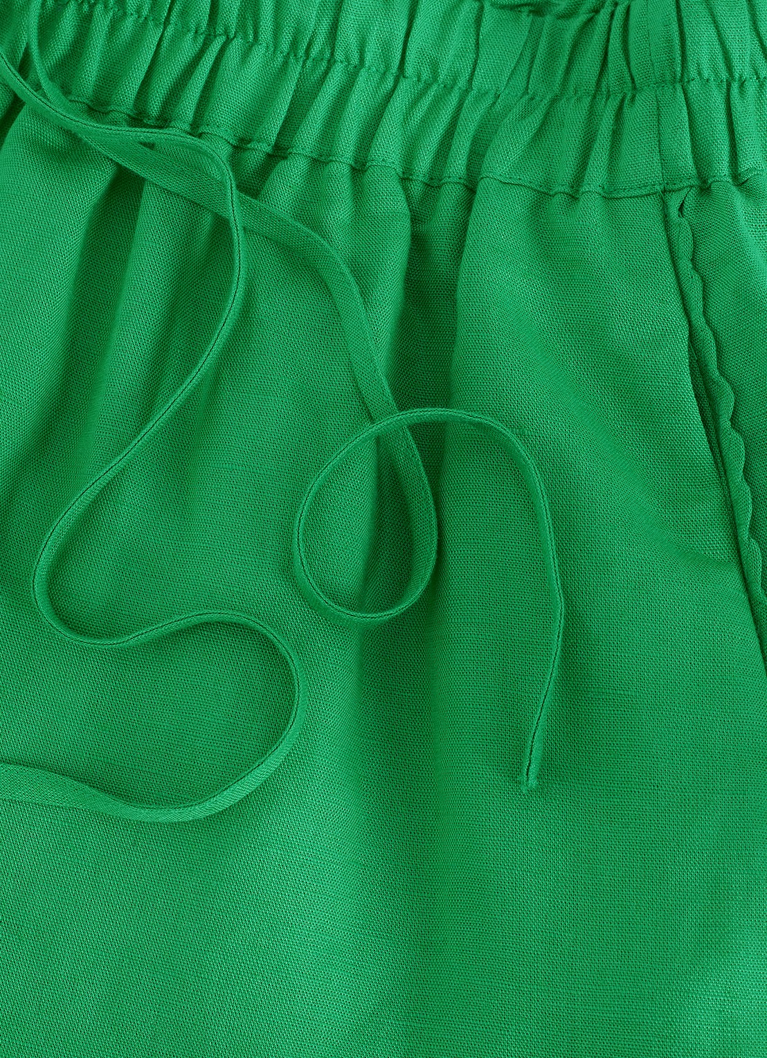 Phase Eight Arnie loose fit korte broek in linnenblend  - detail 5 groen
