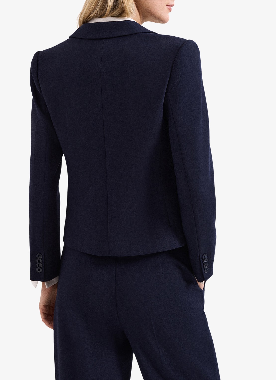 Phase Eight Aubrie blazer met klepzakken - achterkant 6 donkerblauw