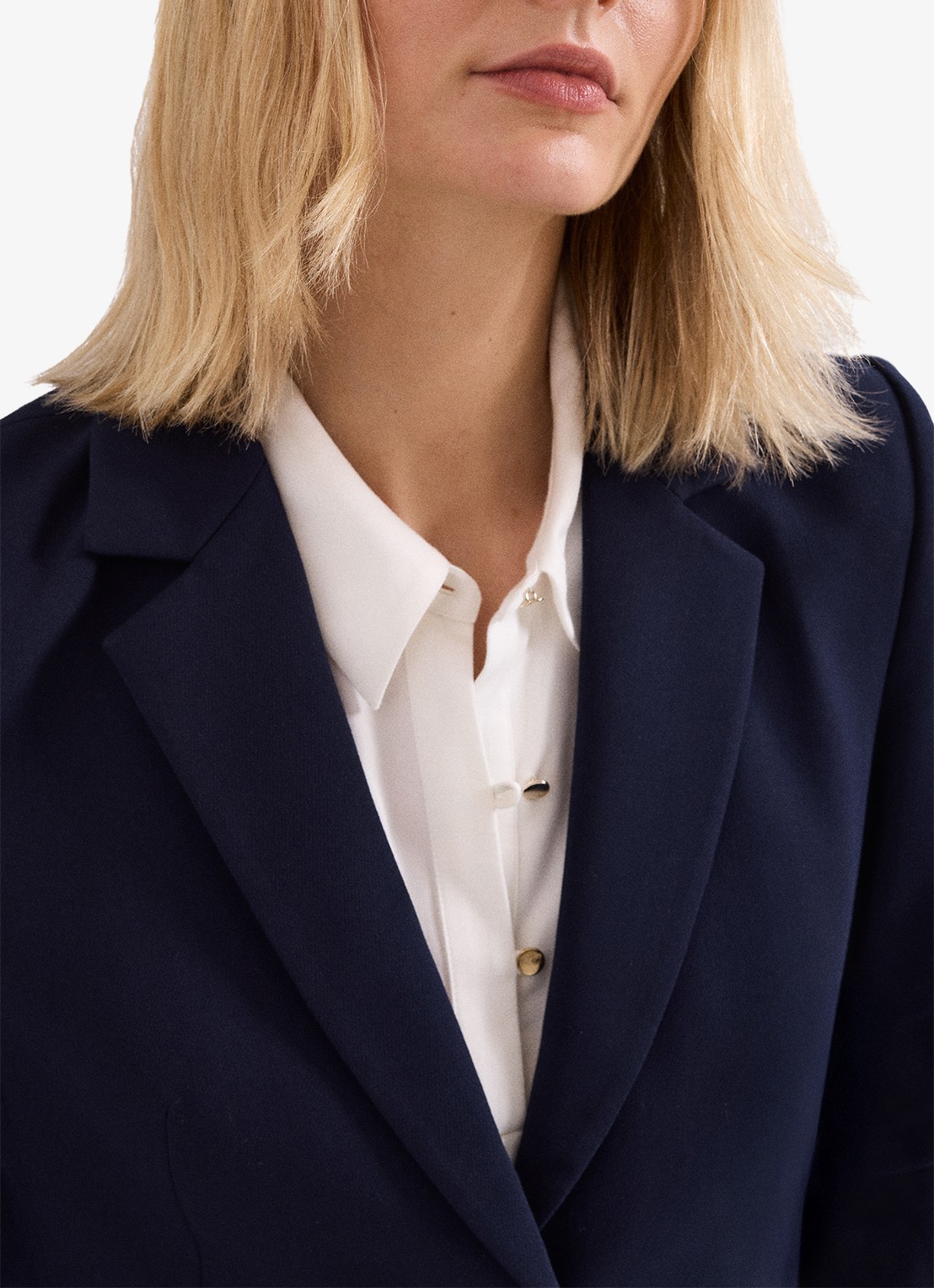 Phase Eight Aubrie blazer met klepzakken - detail 2 donkerblauw