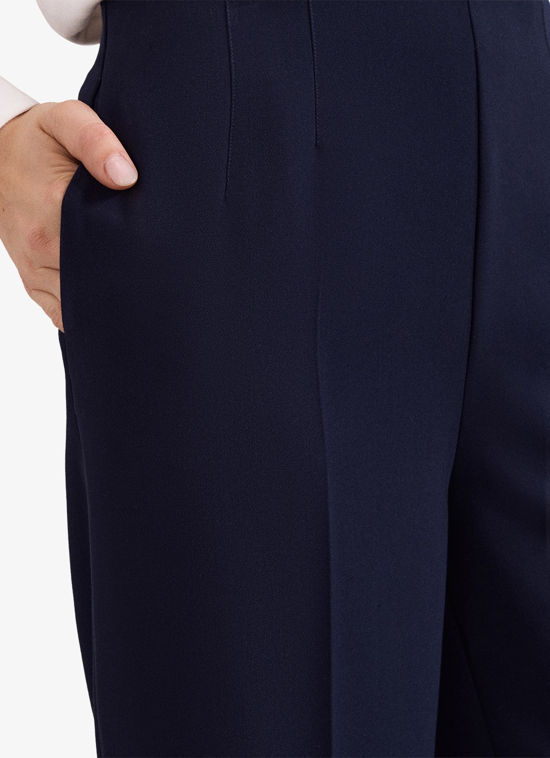 Phase Eight Aubrie high waist loose fit pantalon met steekzakken - detail 5 donkerblauw