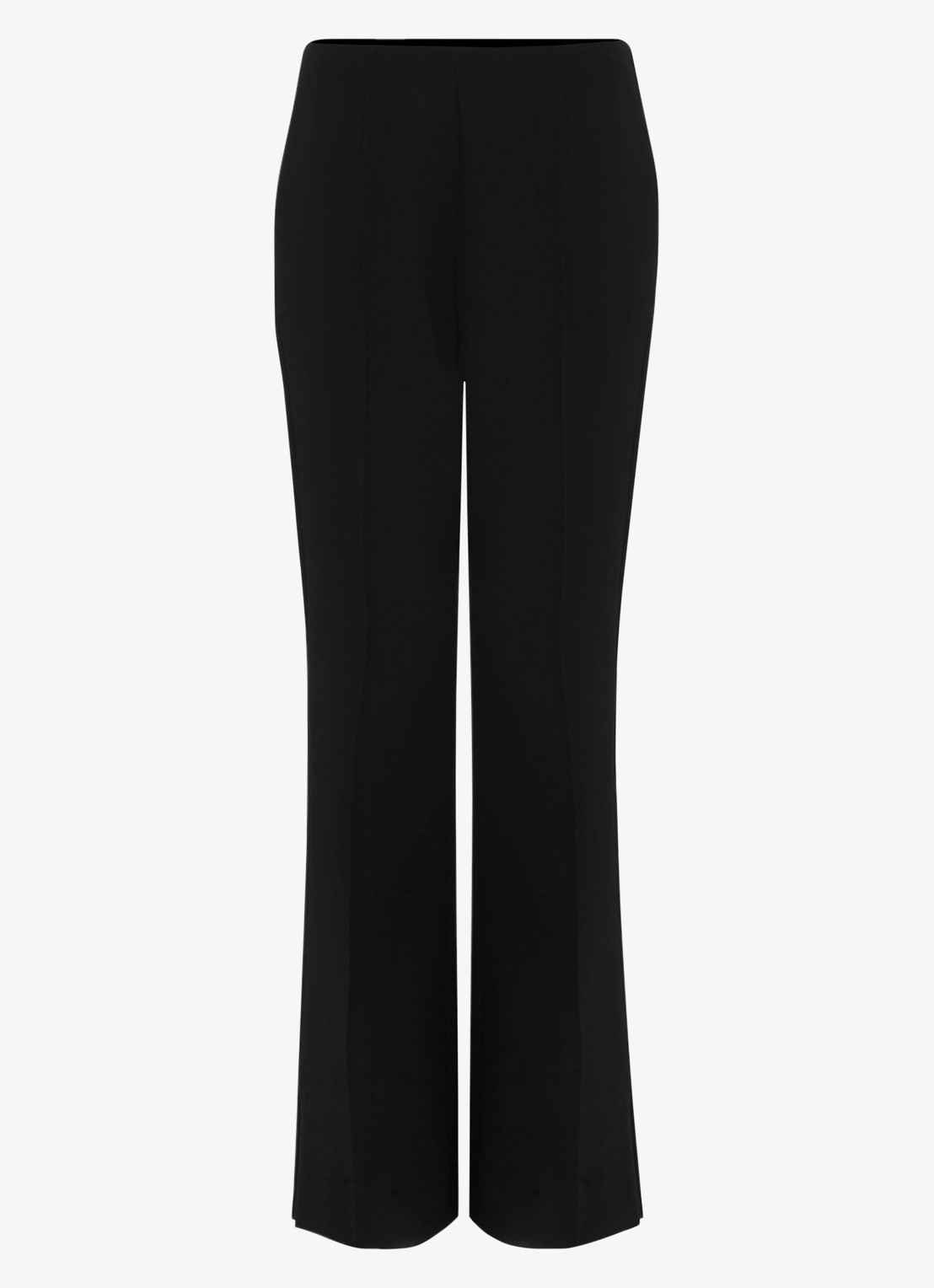 Phase Eight Aubrielle cropped high waist wide fit culotte met steekzakken - voorkant 6 zwart