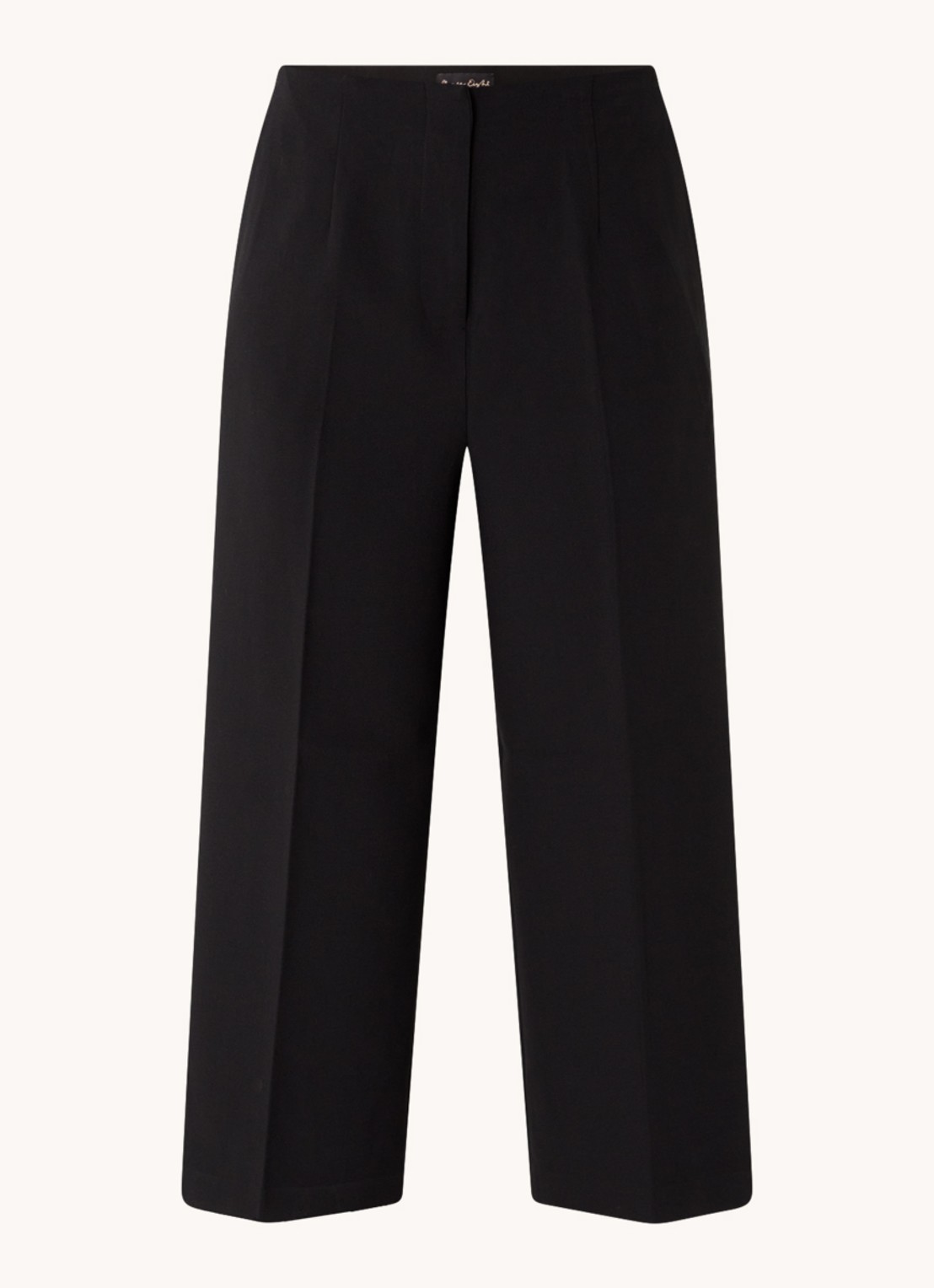 Phase Eight Aubrielle high waist wide fit culotte met steekzakken - voorkant 2 zwart