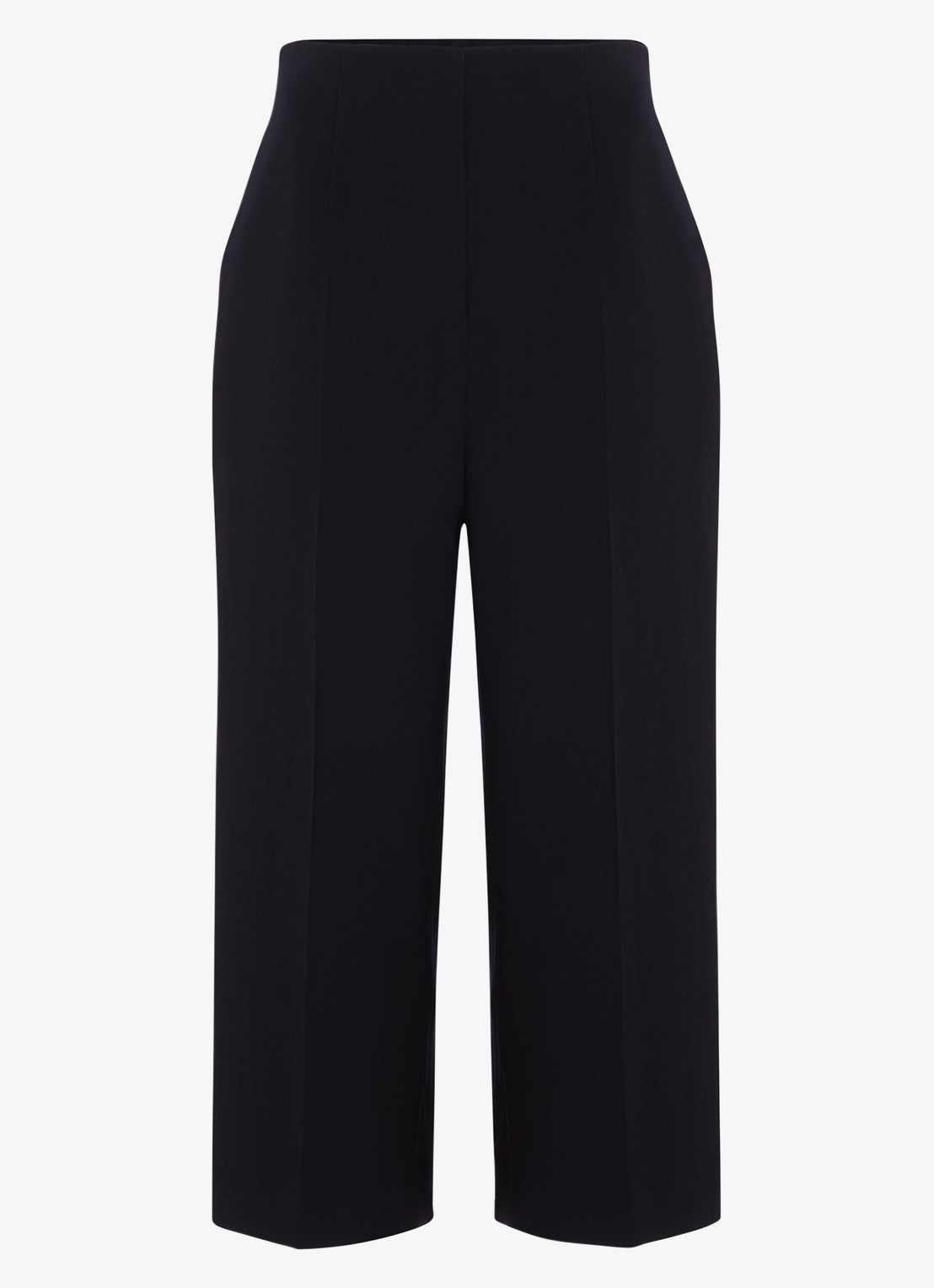 Phase Eight Aubrielle high waist wide fit culotte met steekzakken - voorkant 5 zwart