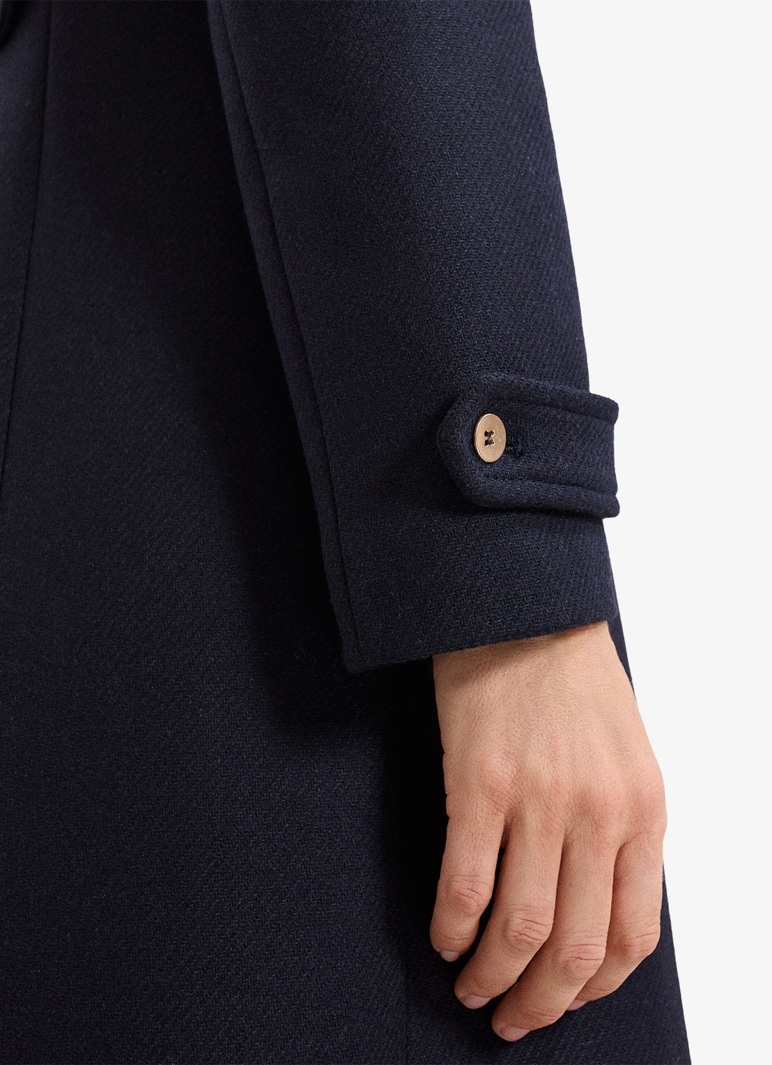 Phase Eight Aurelie mantel met klepzakken - detail 8 donkerblauw