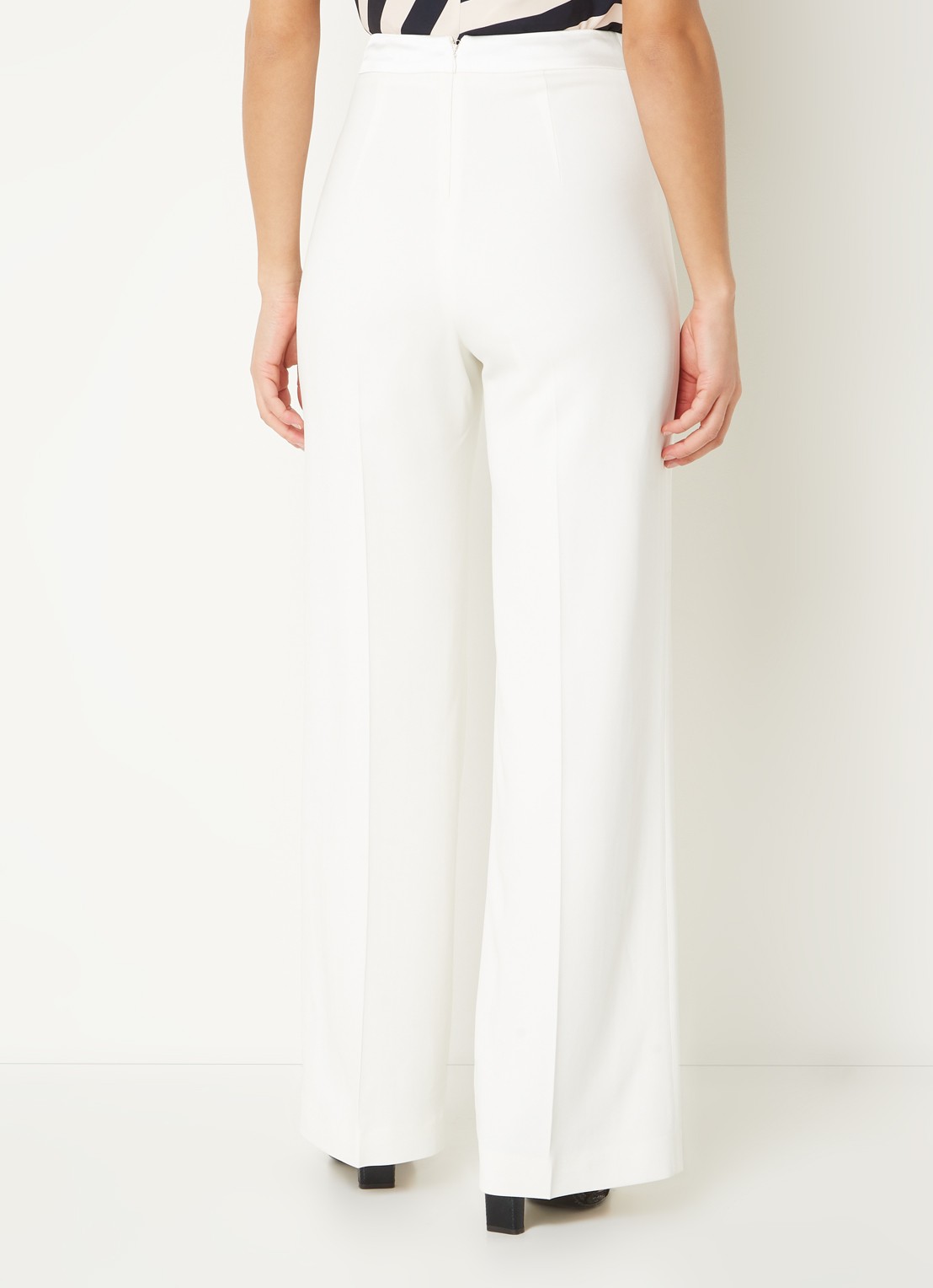 Phase Eight Beatriz Trousers Ivory 08 - achterkant gebroken wit