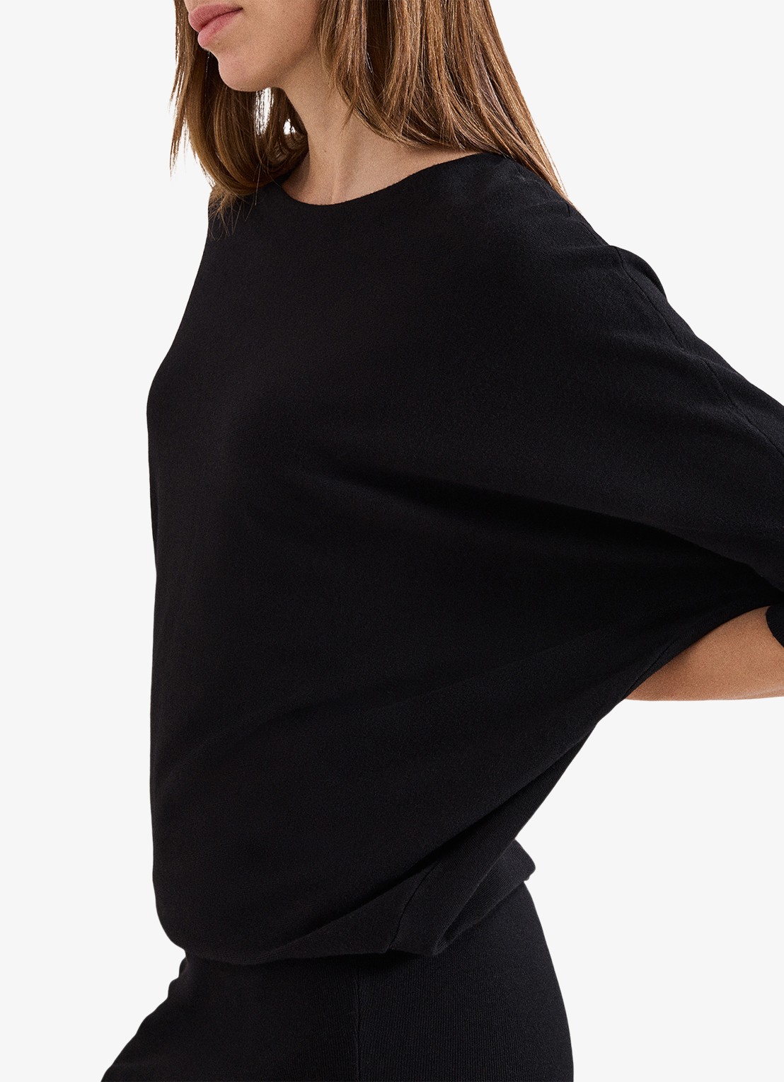 Phase Eight Becca mini jurk met vleermuismouw - detail 3 zwart