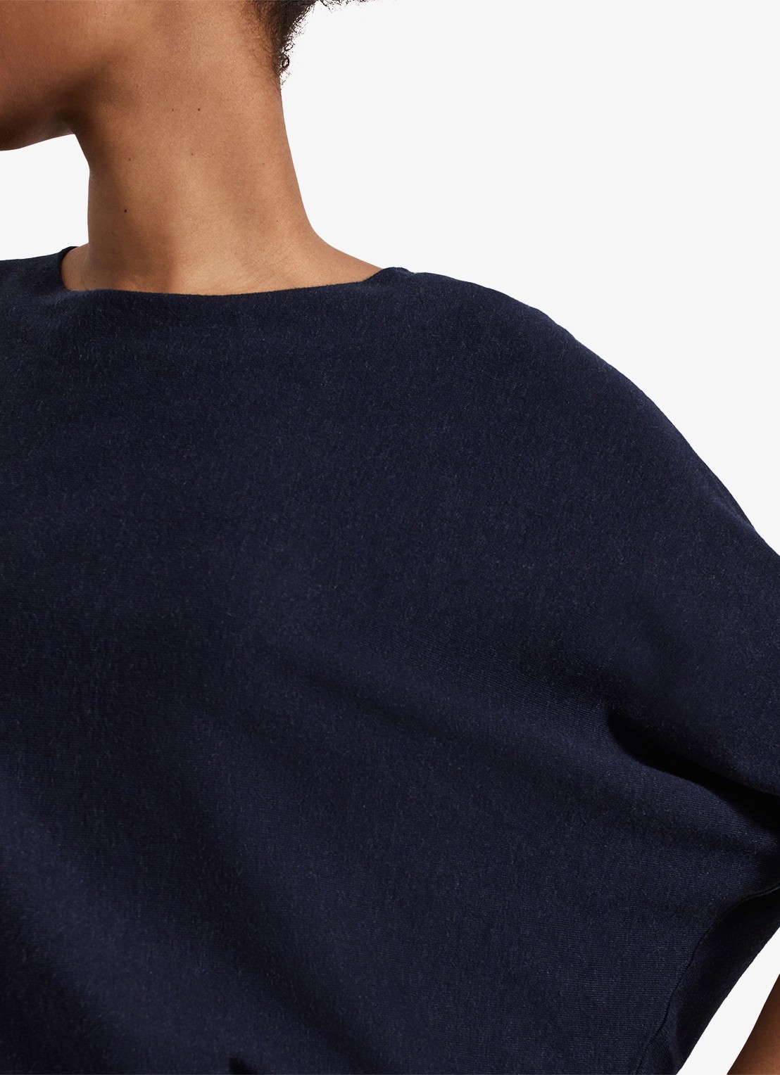 Phase Eight Becca mini jurk met vleermuismouwen  - detail 5 donkerblauw