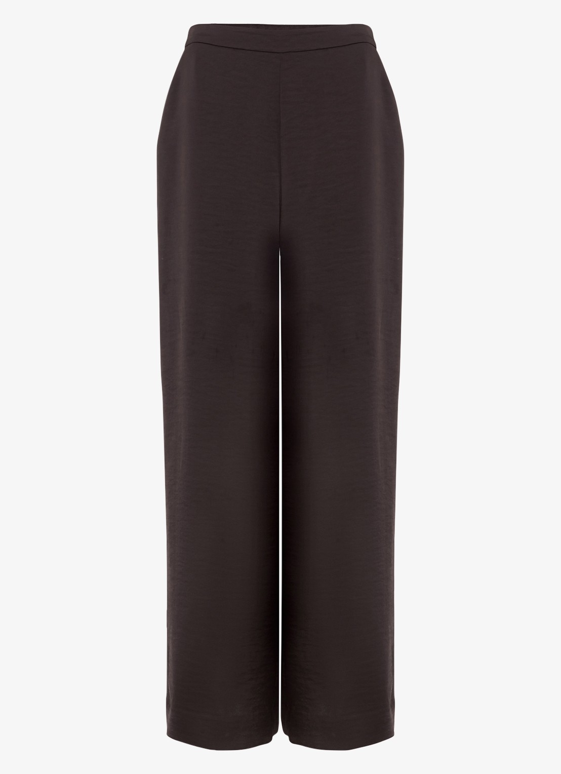 Phase Eight Beccy wide fit pantalon met steekzakken - voorkant 2 bruin