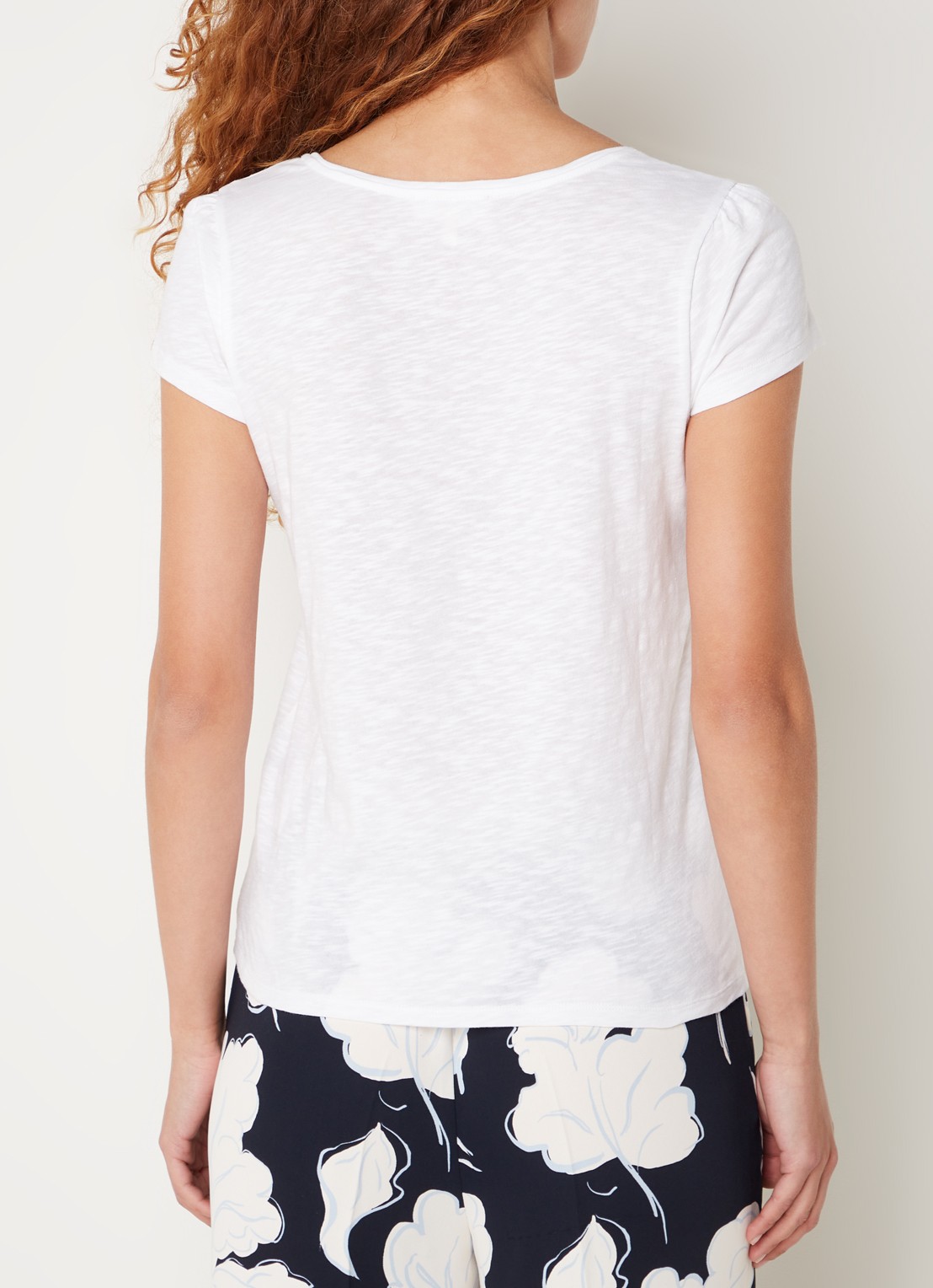 Phase Eight Bella T-shirt met stretch - achterkant wit