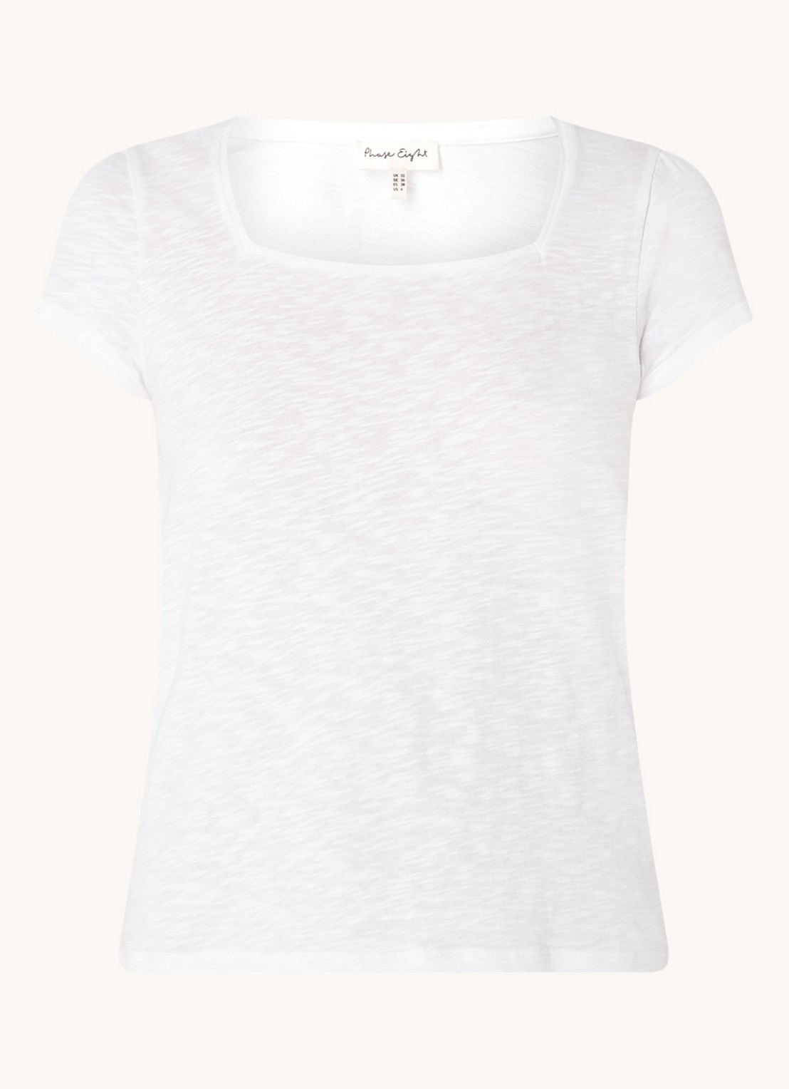 Phase Eight Bella T-shirt met stretch - voorkant 3 wit