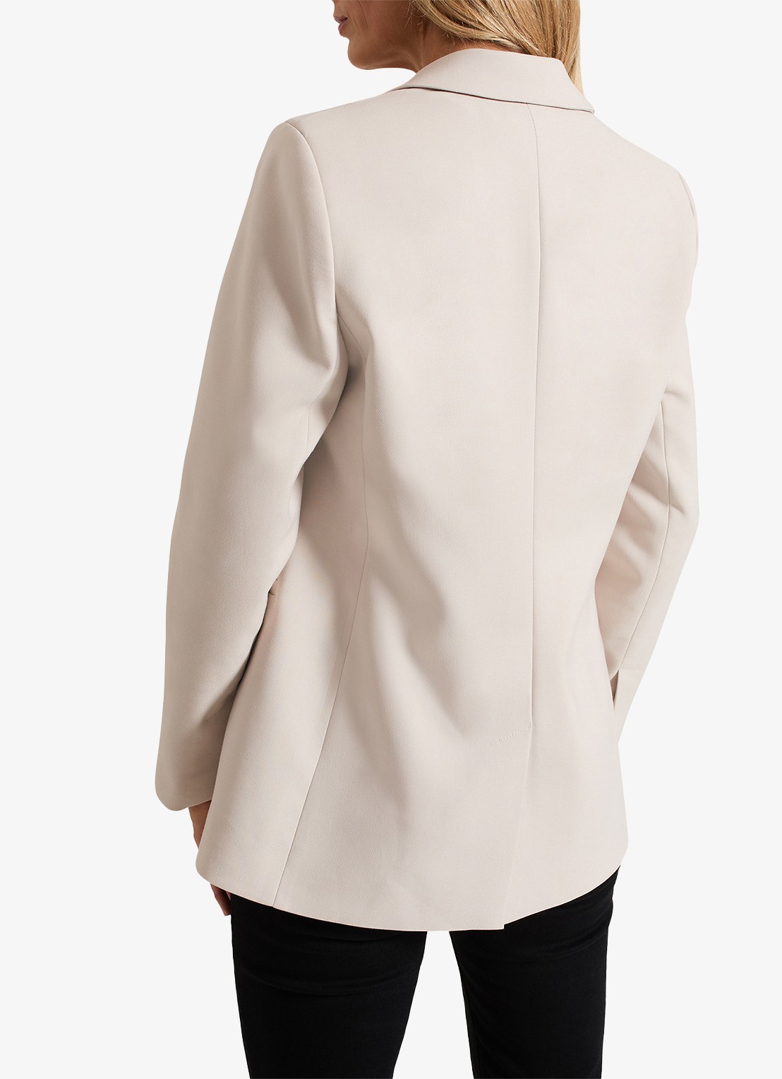 Phase Eight Belle blazer met paspelzakken - achterkant 3 creme