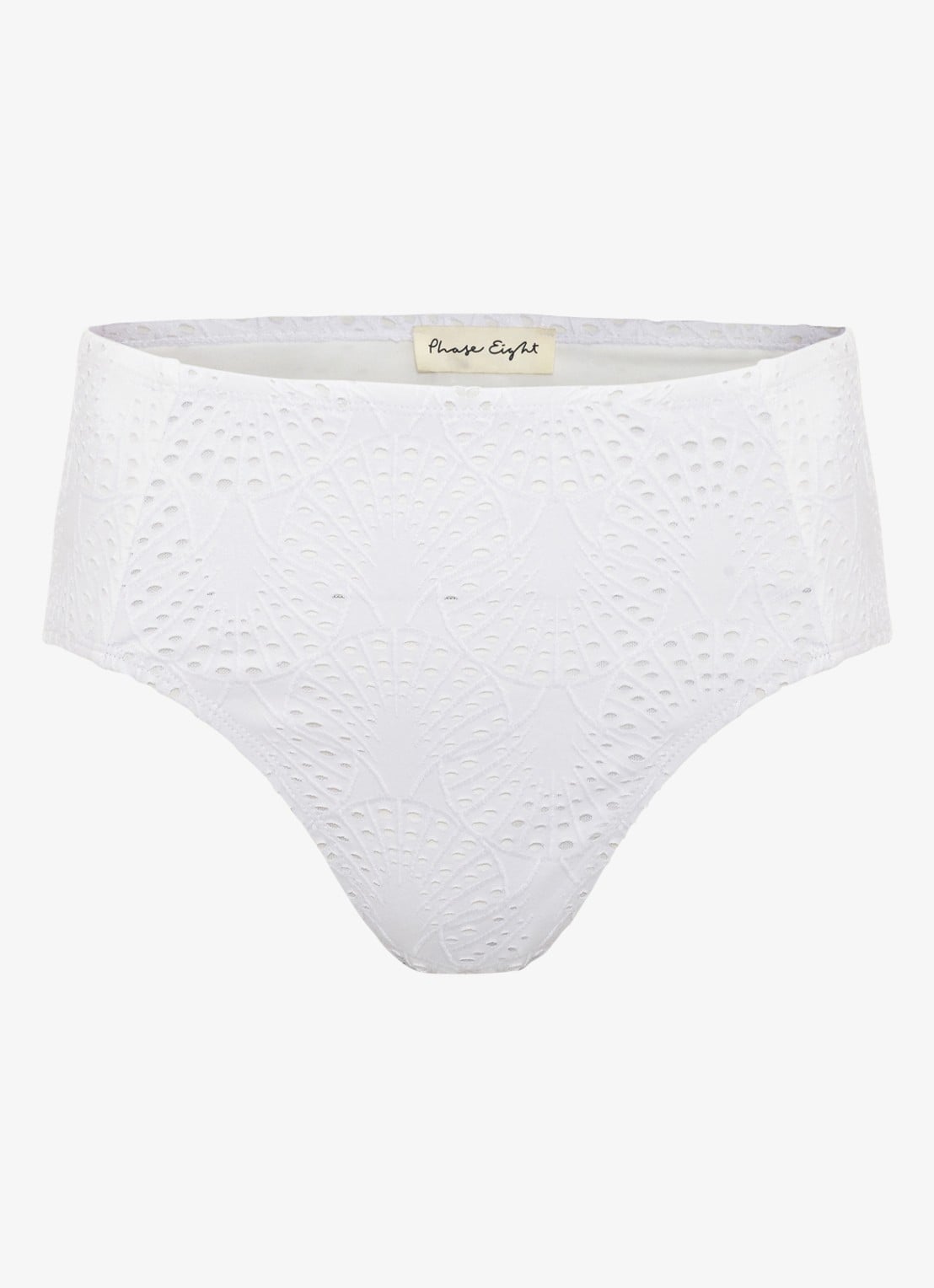Phase Eight Bikinislip met opengewerkt dessin - voorkant 5 wit