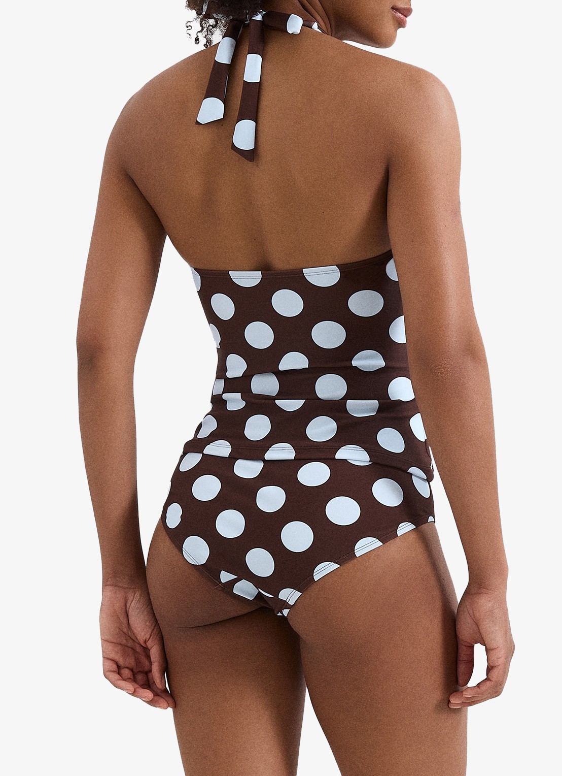 Phase Eight Bikinislip met stippenprint - achterkant bruin