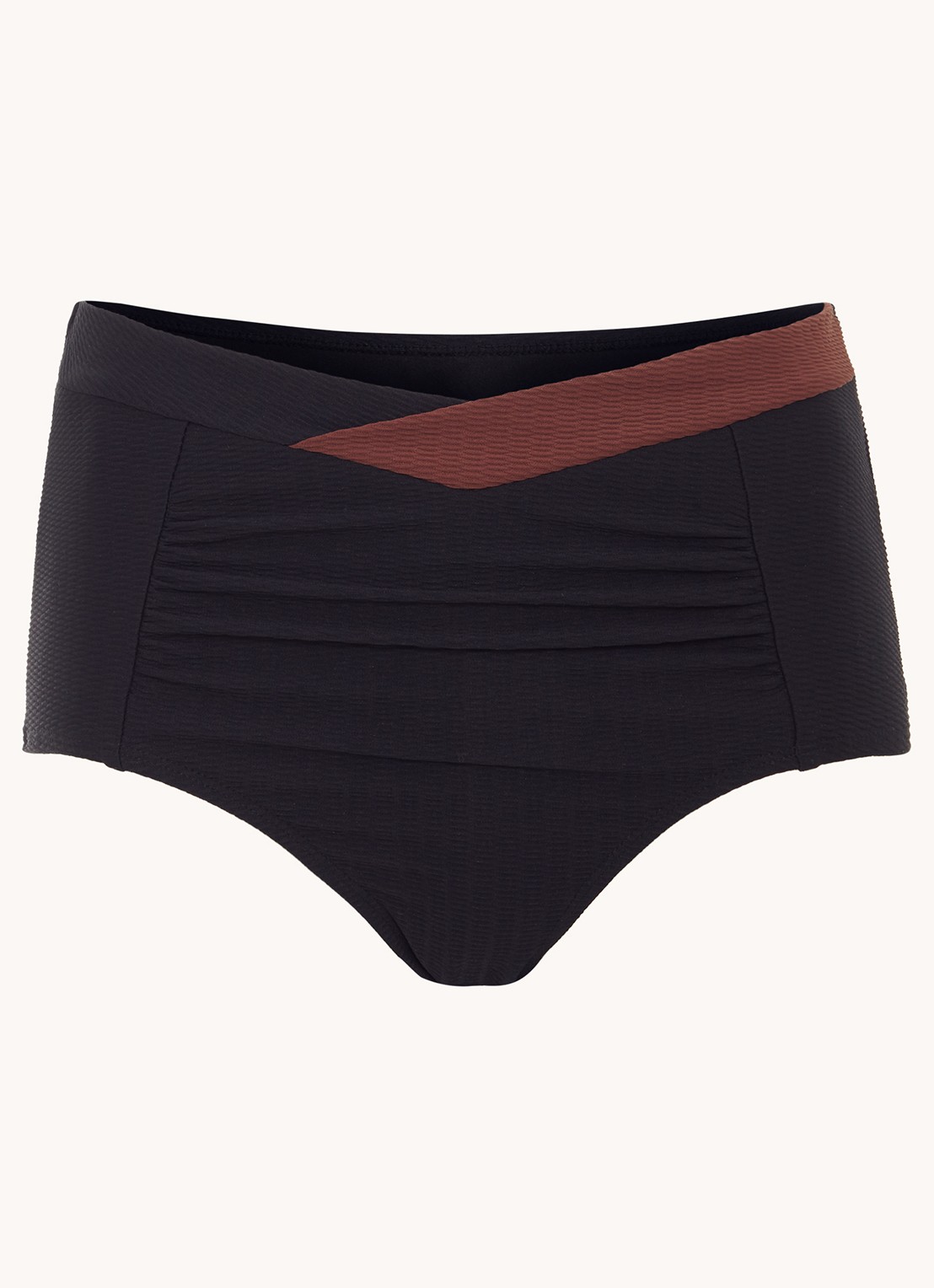 Phase Eight Bikinislip met structuur - voorkant 3 zwart