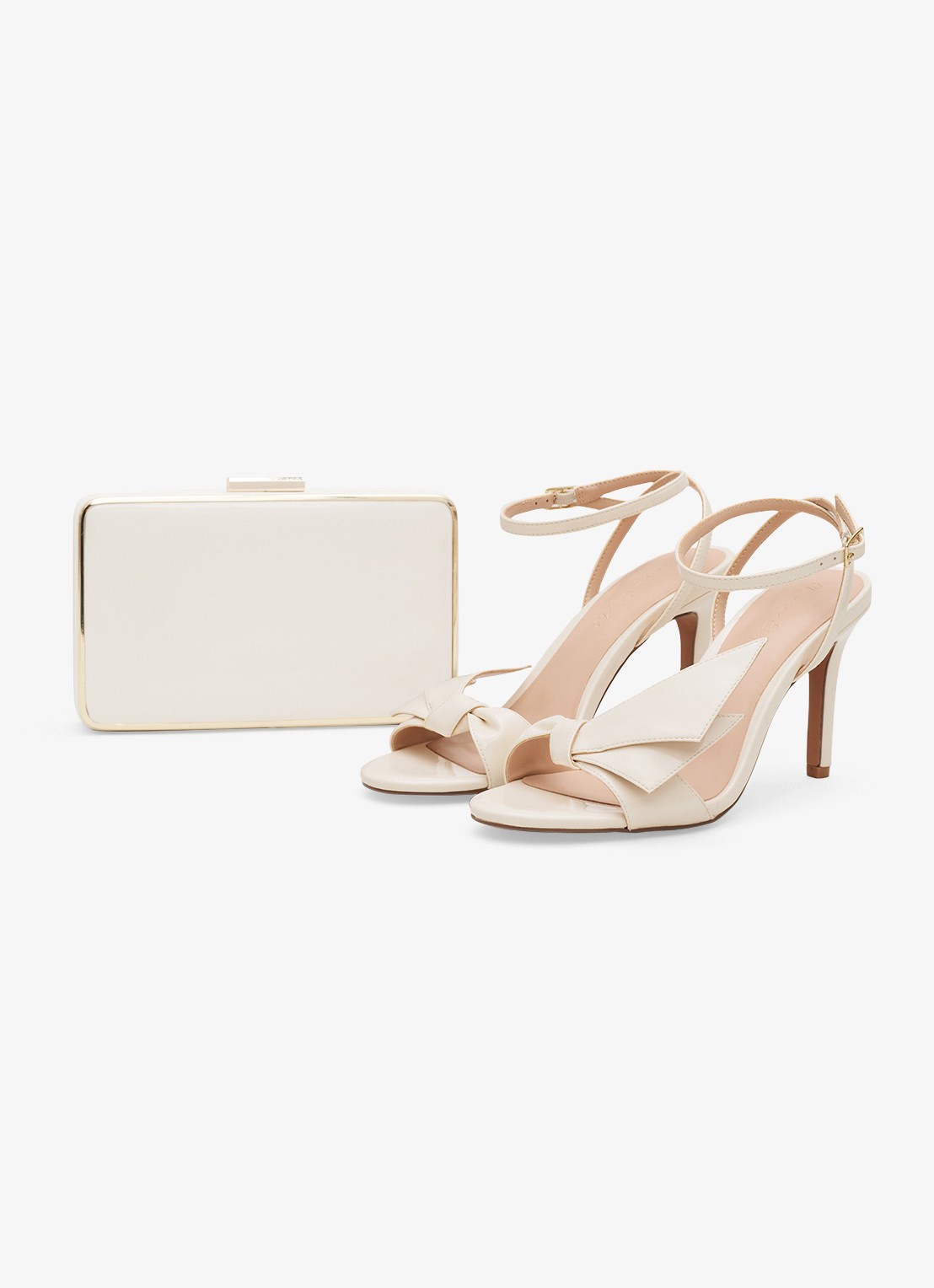 Phase Eight Bow sandalette met strikdetail - detail 6 ivoor