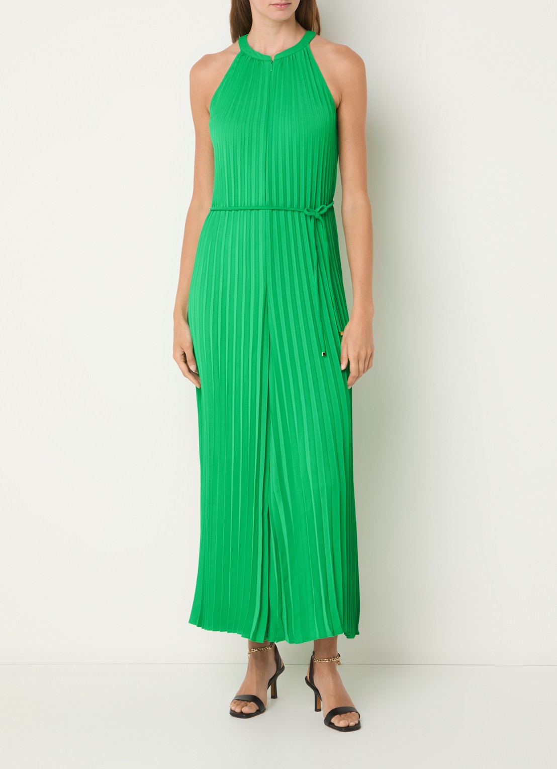 Phase Eight Brea Pleat wide fit jumpsuit met plissé - detail 2 groen