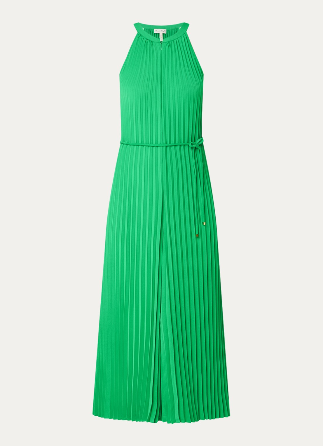 Phase Eight Brea Pleat wide fit jumpsuit met plissé - voorkant 3 groen