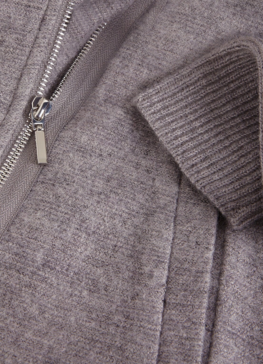 Phase Eight Byanca jack in wolblend met col  - detail 6 grijs