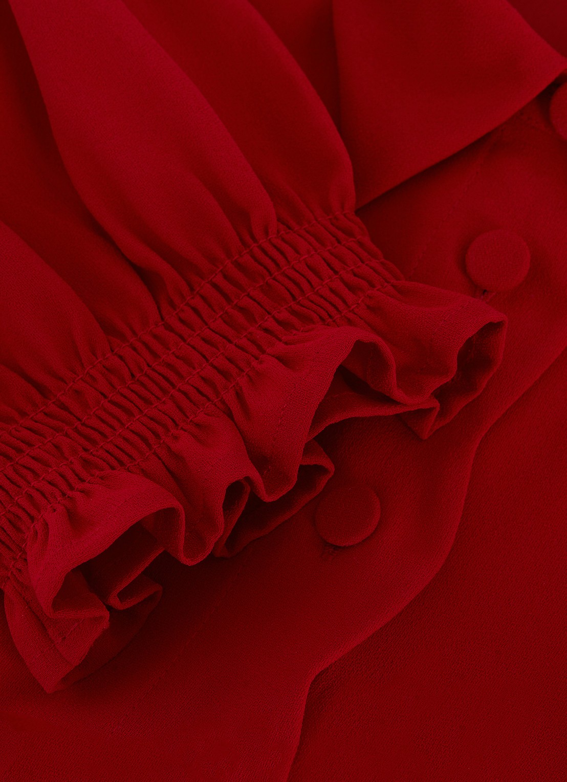 Phase Eight Candice mini jurk met pofmouw - detail 6 rood