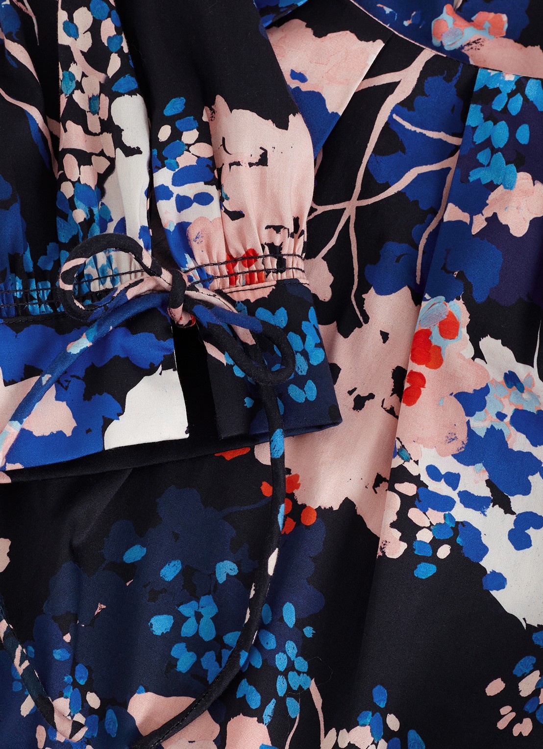Phase Eight Caris blouse met bloemenprint - detail 6 donkerblauw