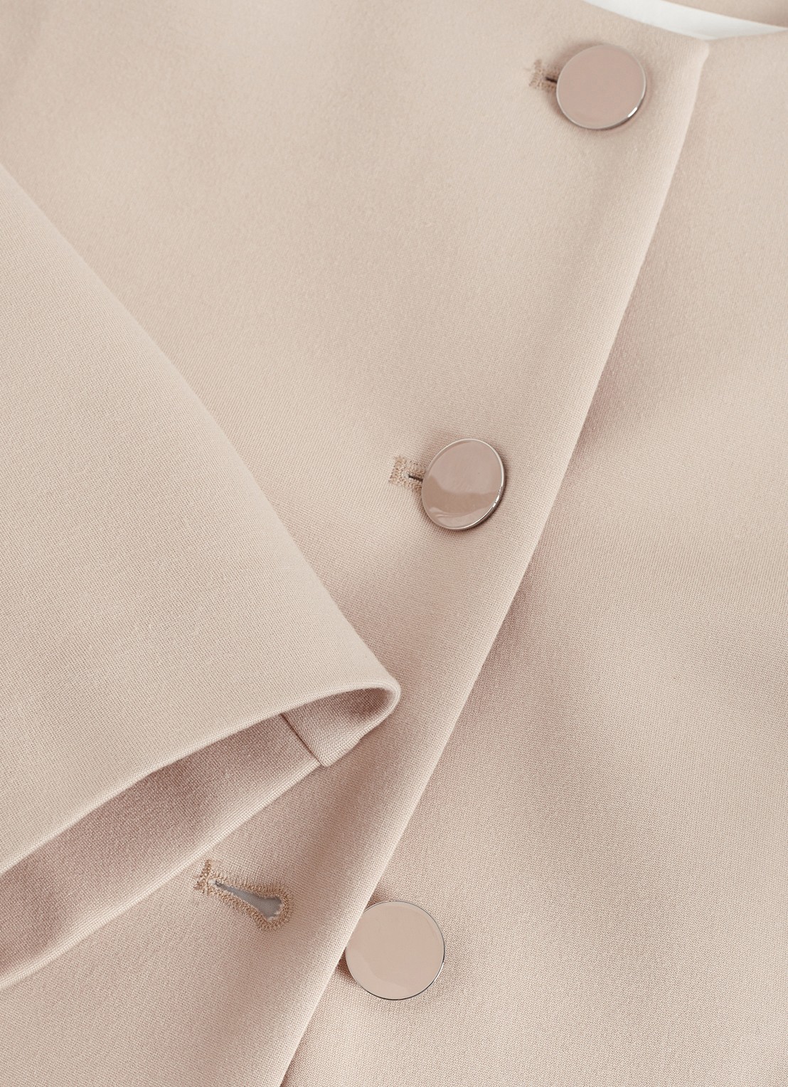 Phase Eight Carla jack met ronde hals - detail 6 creme