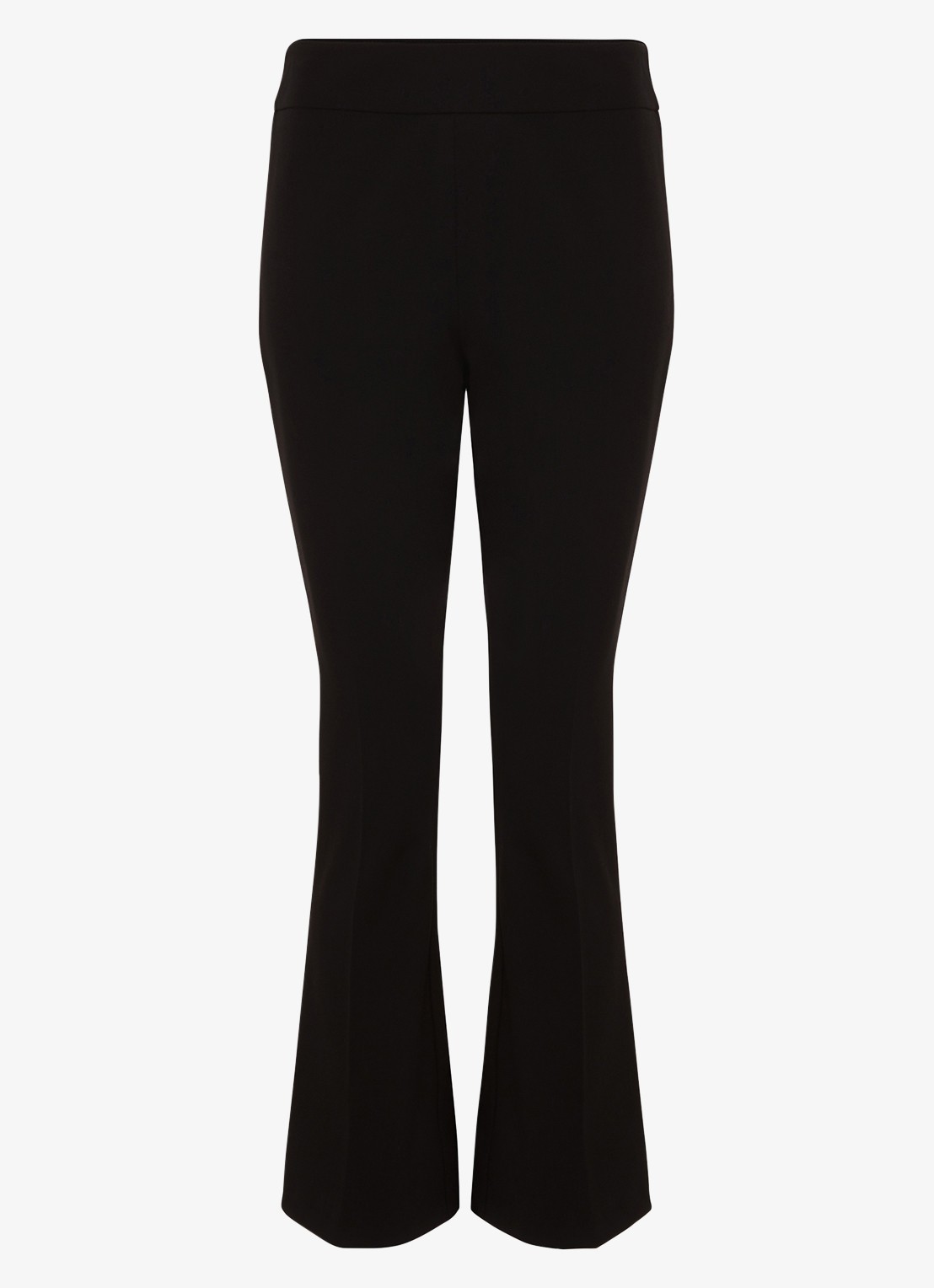 Phase Eight Carly mid waist cropped straight fit broek - voorkant 2 zwart