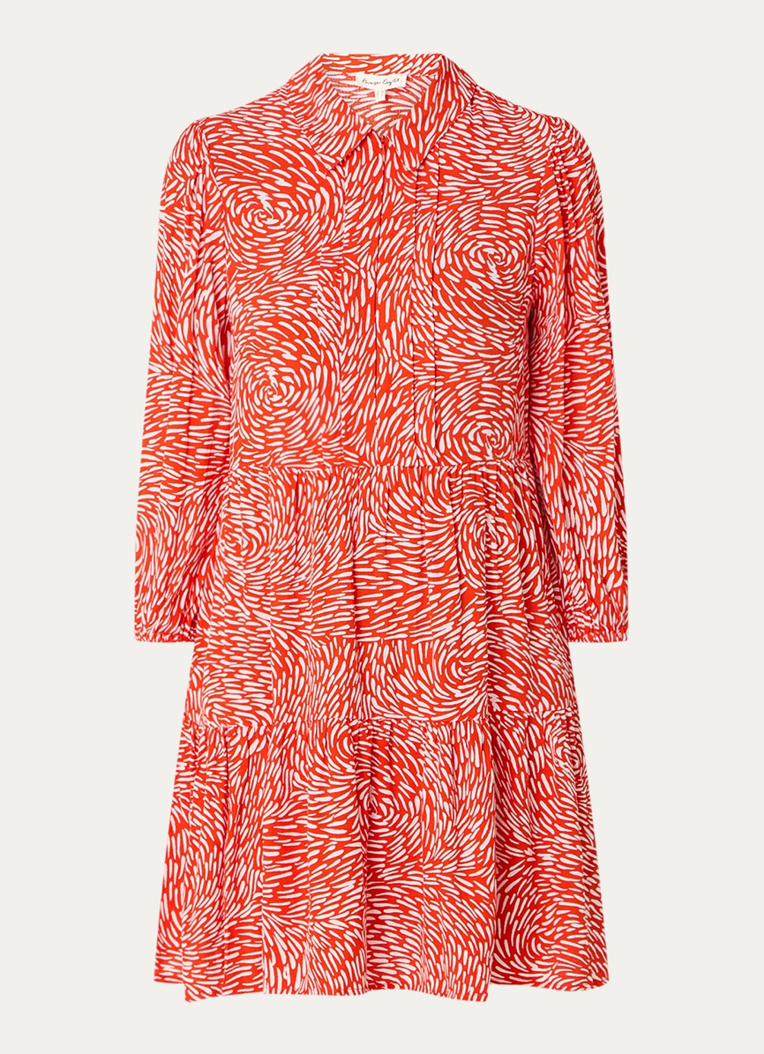 Phase Eight Carrie mini tuniekjurk met print - voorkant 3 rood