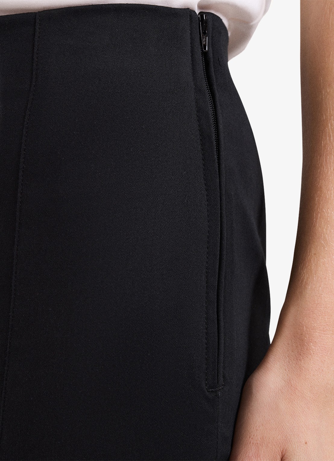Phase Eight Charlie slim fit pantalon - detail 2 zwart