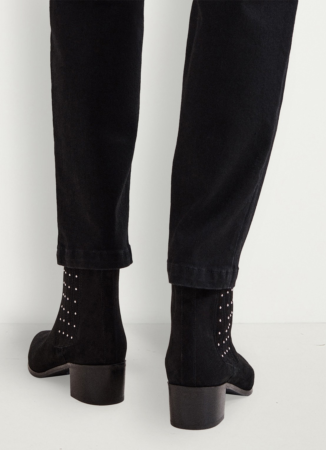Phase Eight Chelsea boot met strass - achterkant zwart