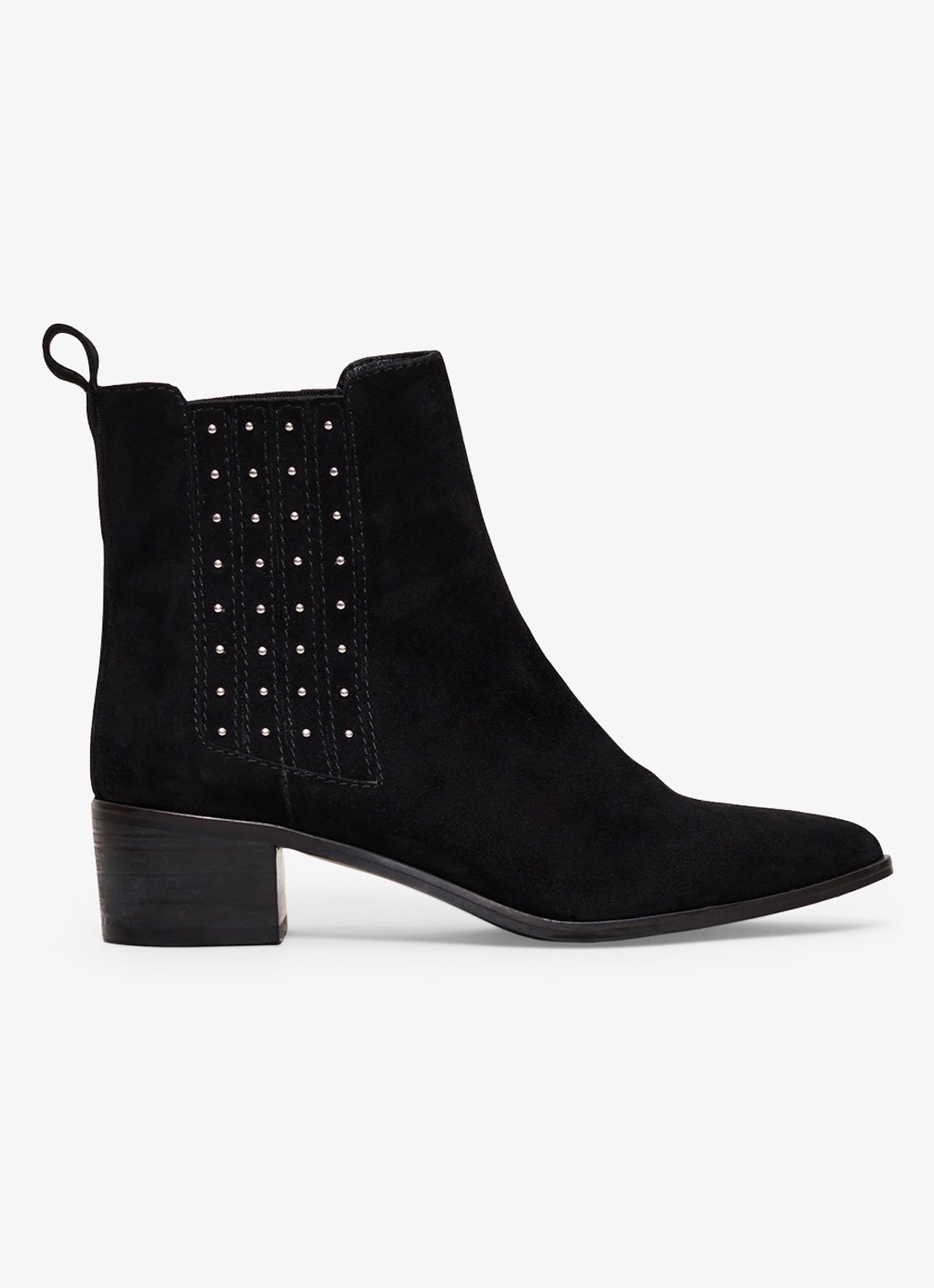Phase Eight Chelsea boot met strass - voorkant 2 zwart