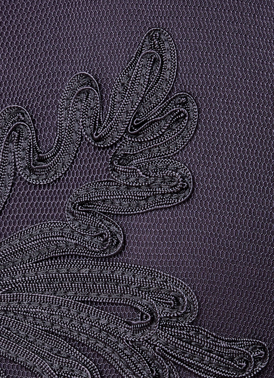 Phase Eight Clara midi wikkeljurk met bloemborduring - detail 4 donkerblauw