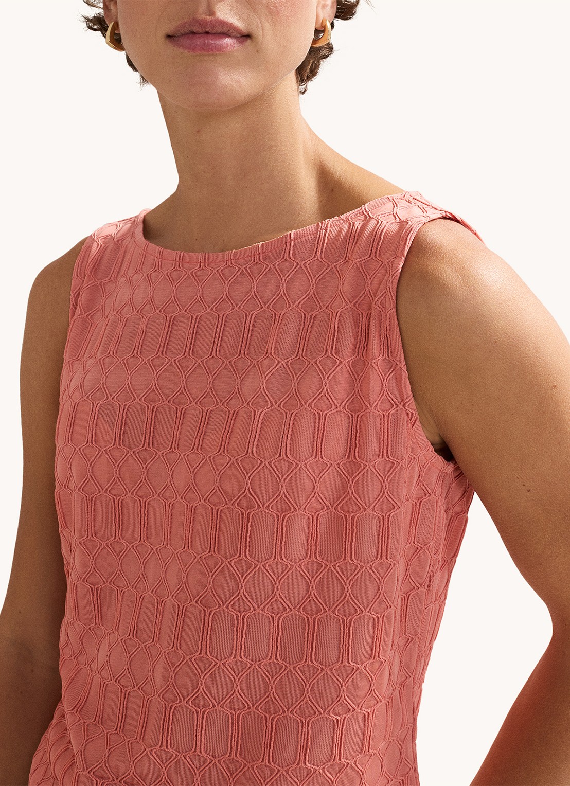 Phase Eight Clemmie mouwloze top met structuur - detail 3 roze