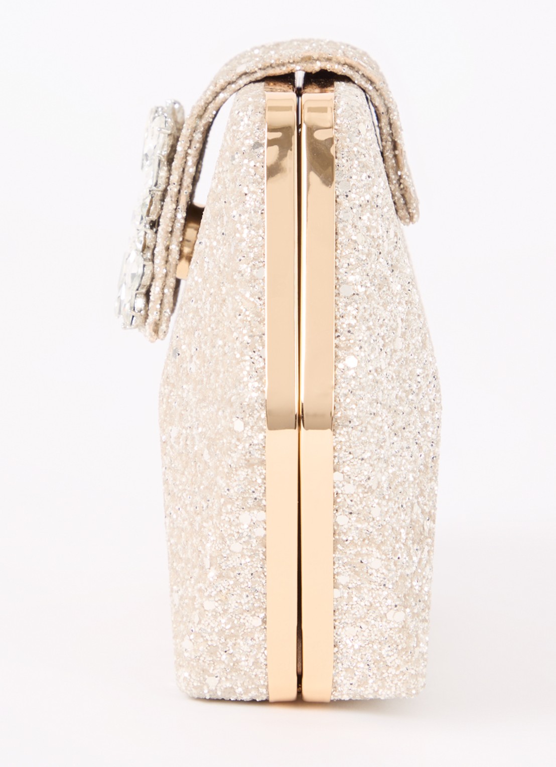 Phase Eight Clutch met glitter en strass - detail 4 goud