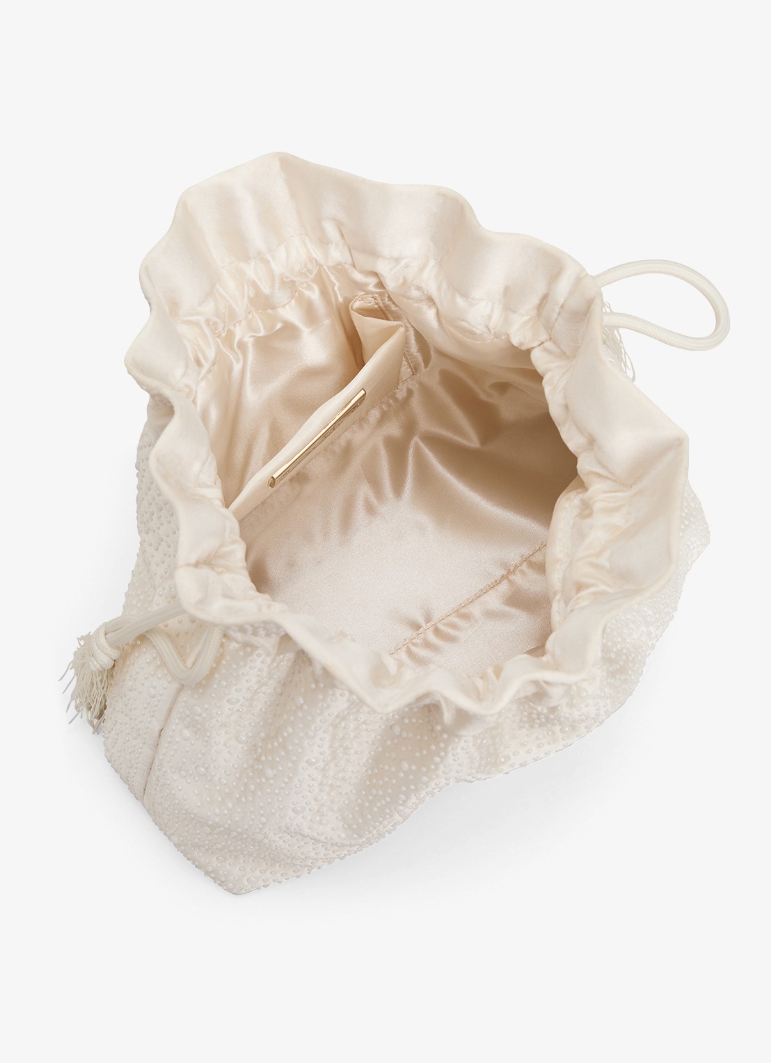 Phase Eight Clutch met imitatieparels - achterkant 4 ivoor