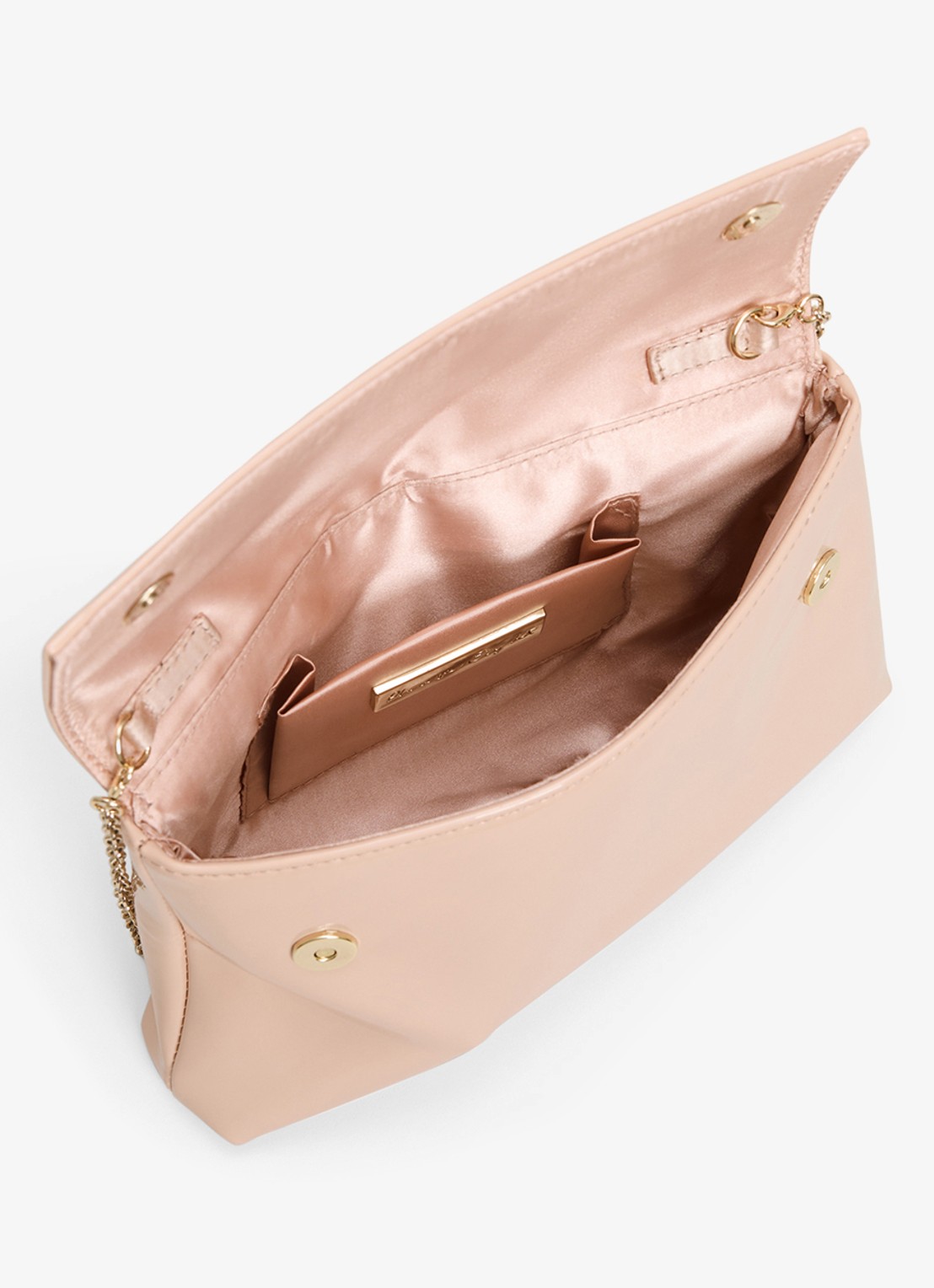 Phase Eight Clutch met lakfinish - detail 3 oudroze
